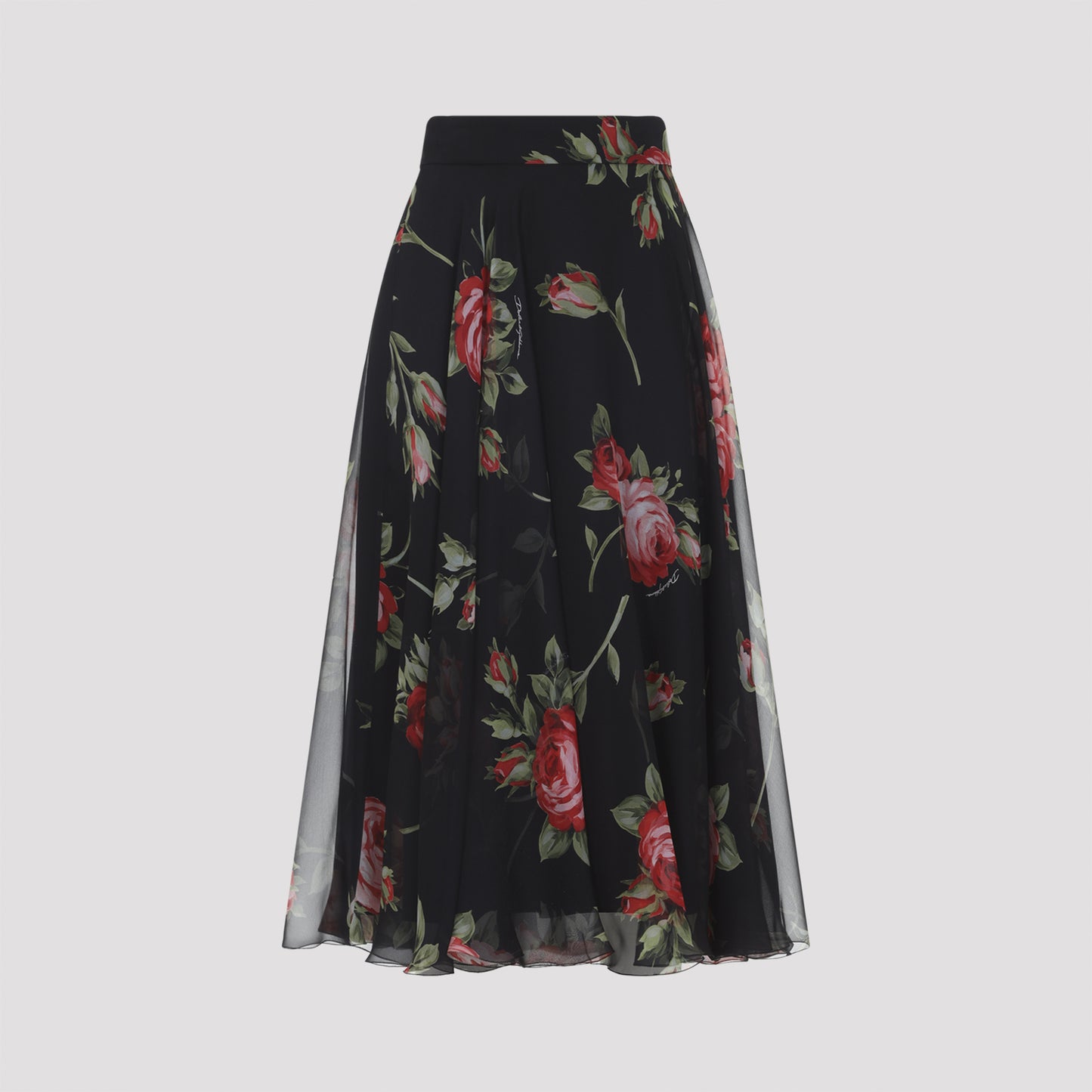 Dolce & Gabbana Silk Midi Skirt