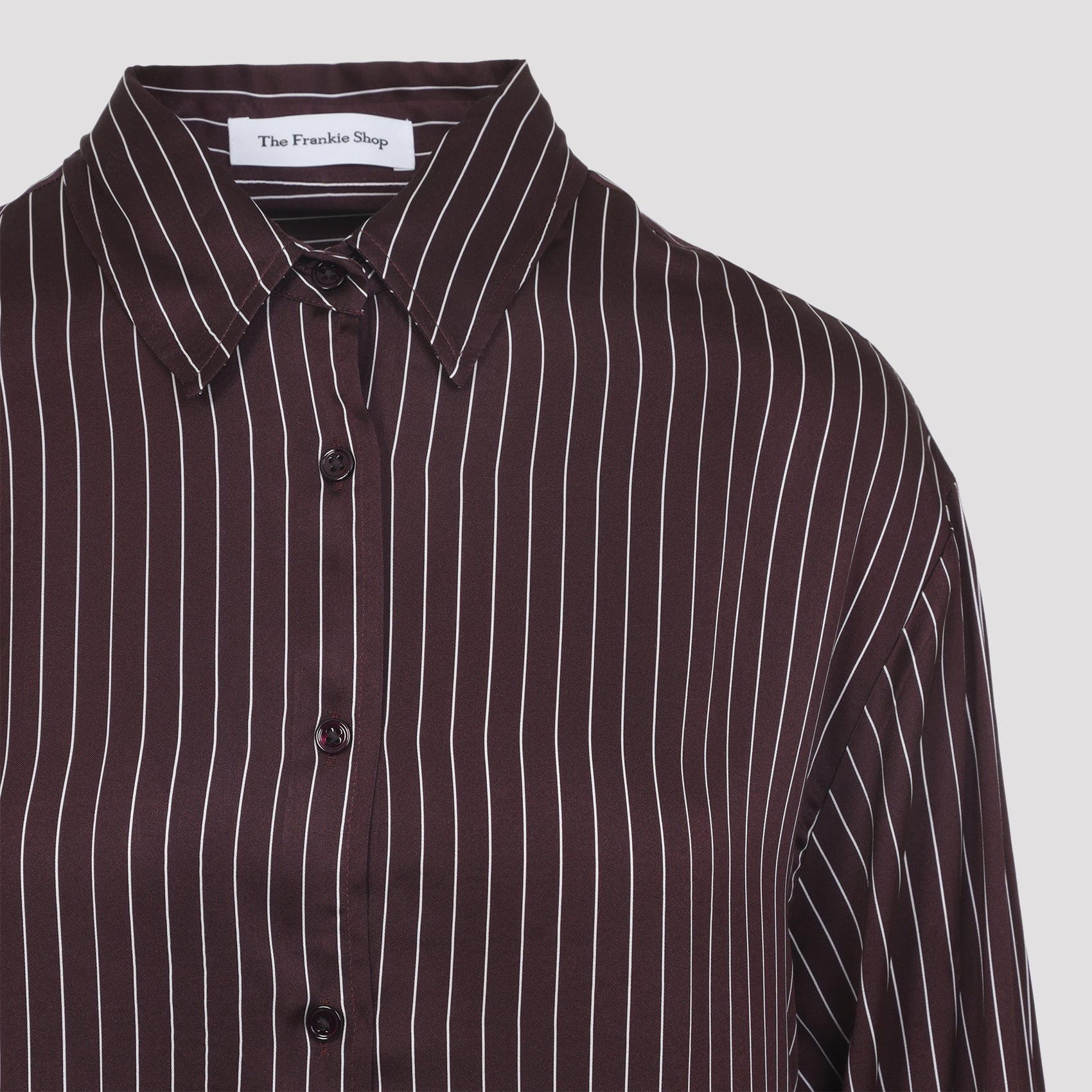 The Frankie Shop Peri Satin Fluid Shirt