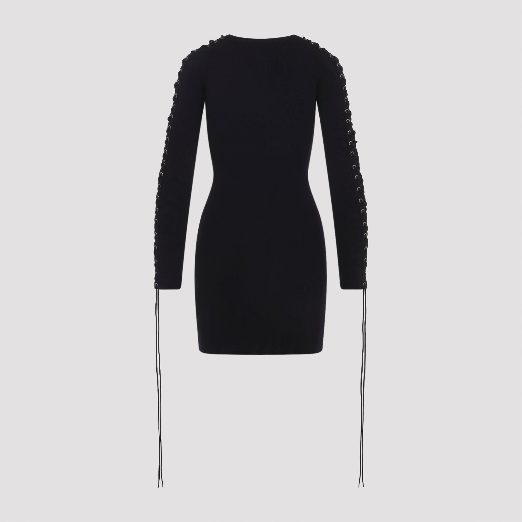 Balenciaga Lace-Up Mini Dress