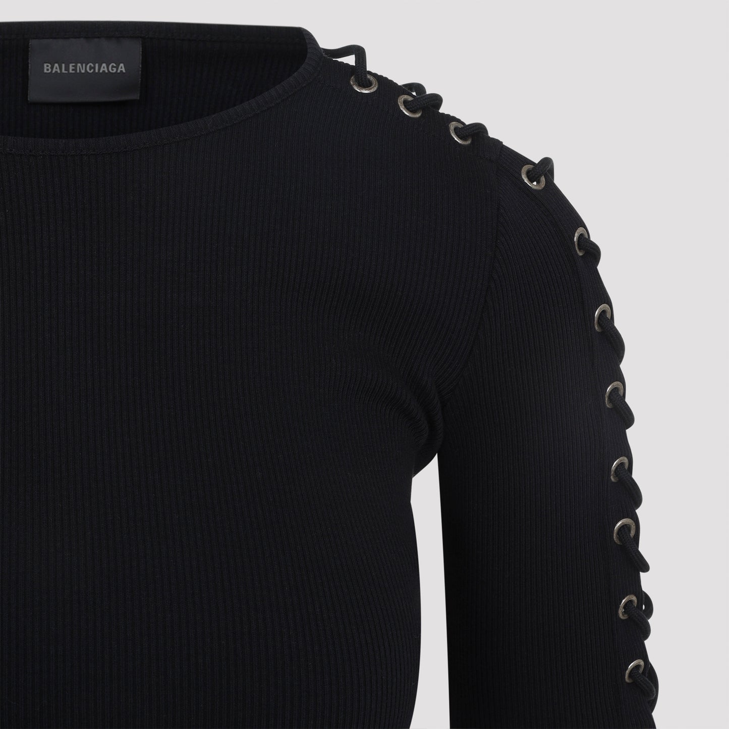 Balenciaga Lace-Up Mini Dress