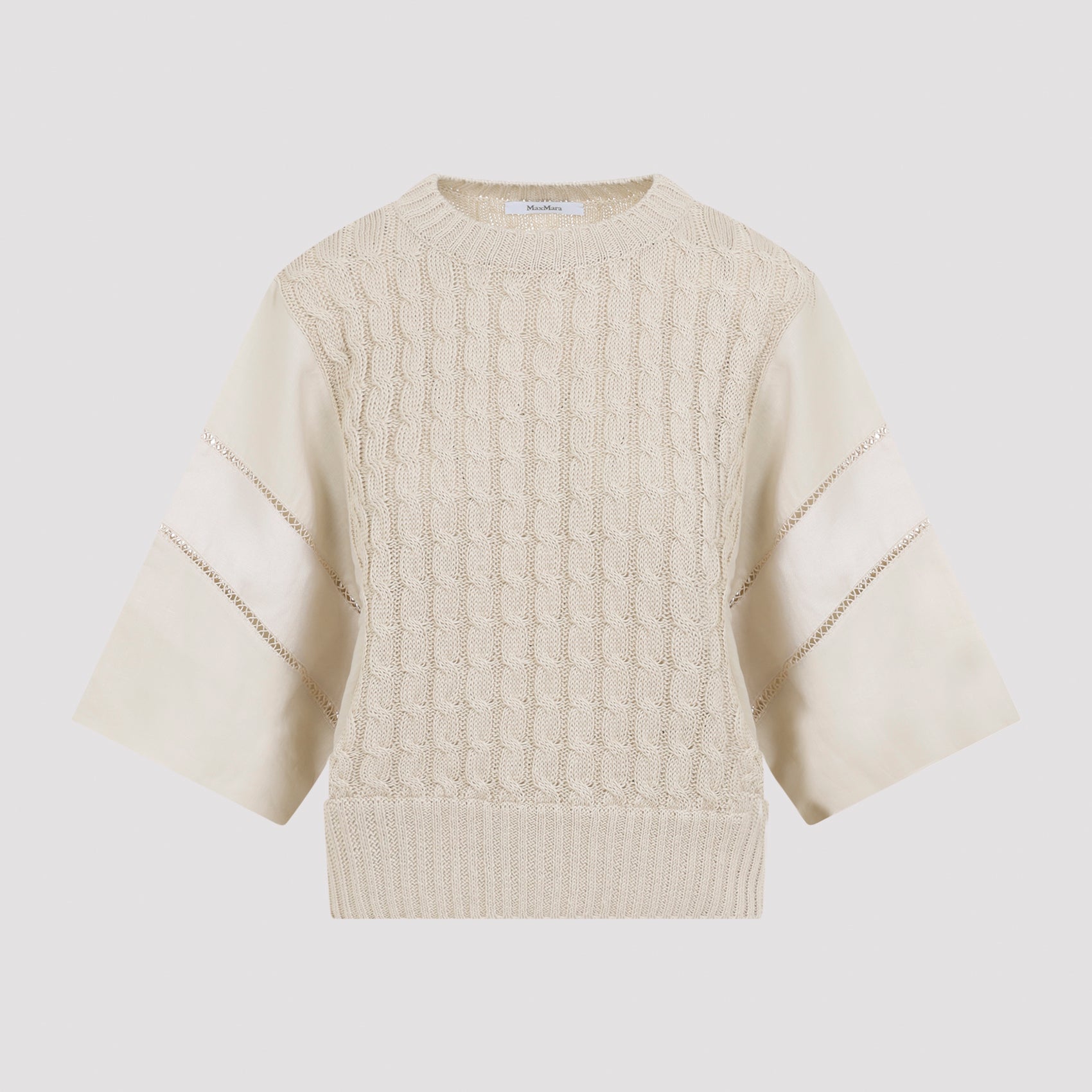 Max Mara Scatola Cable Linen Sweater