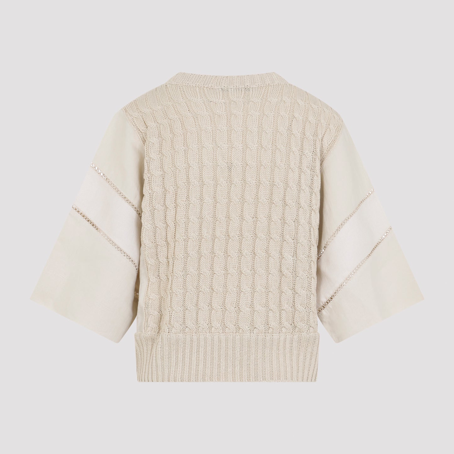 Max Mara Scatola Cable Linen Sweater