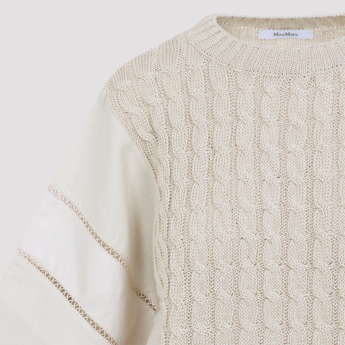 Max Mara Scatola Cable Linen Sweater