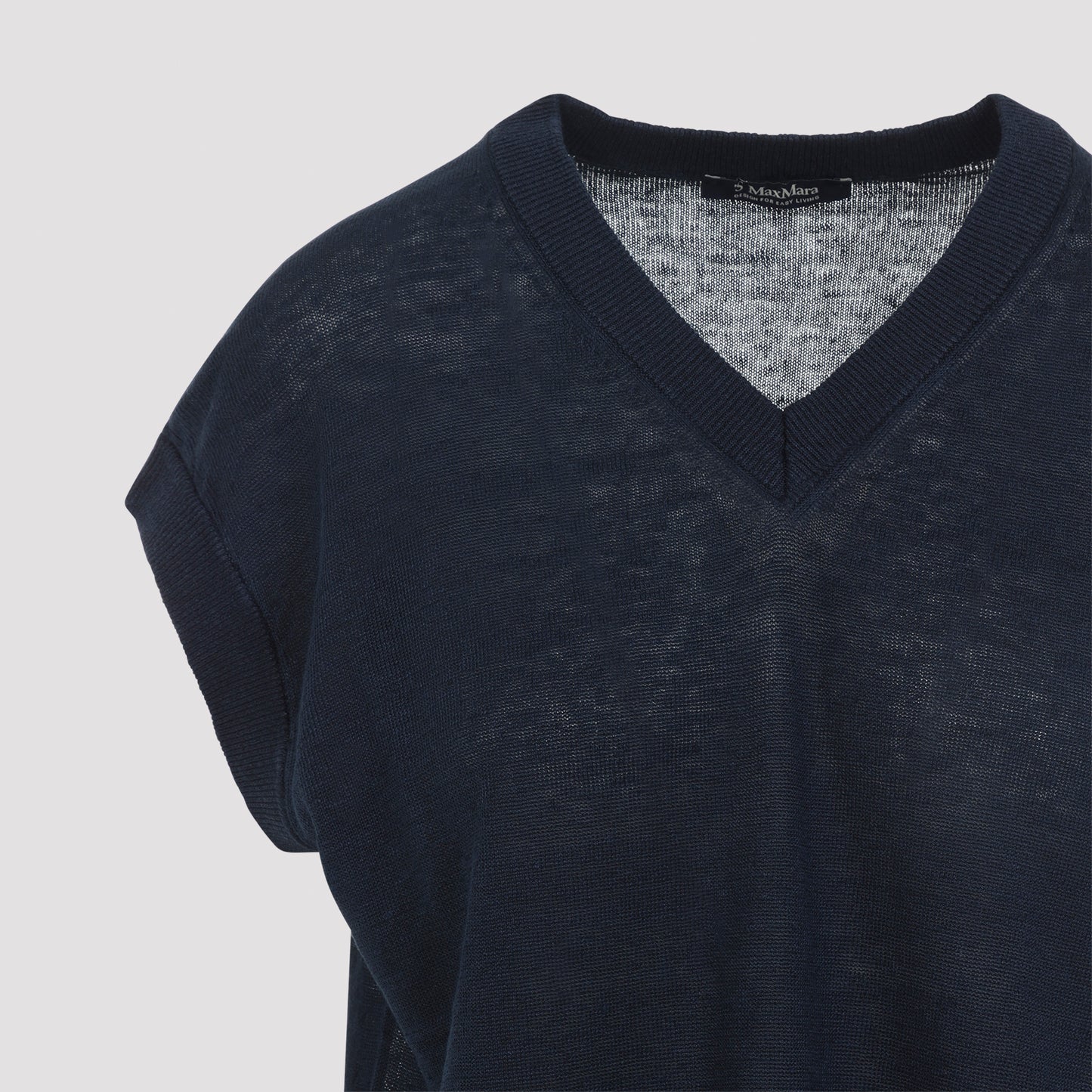 Max Mara`s Ghianda Linen Knit Vest