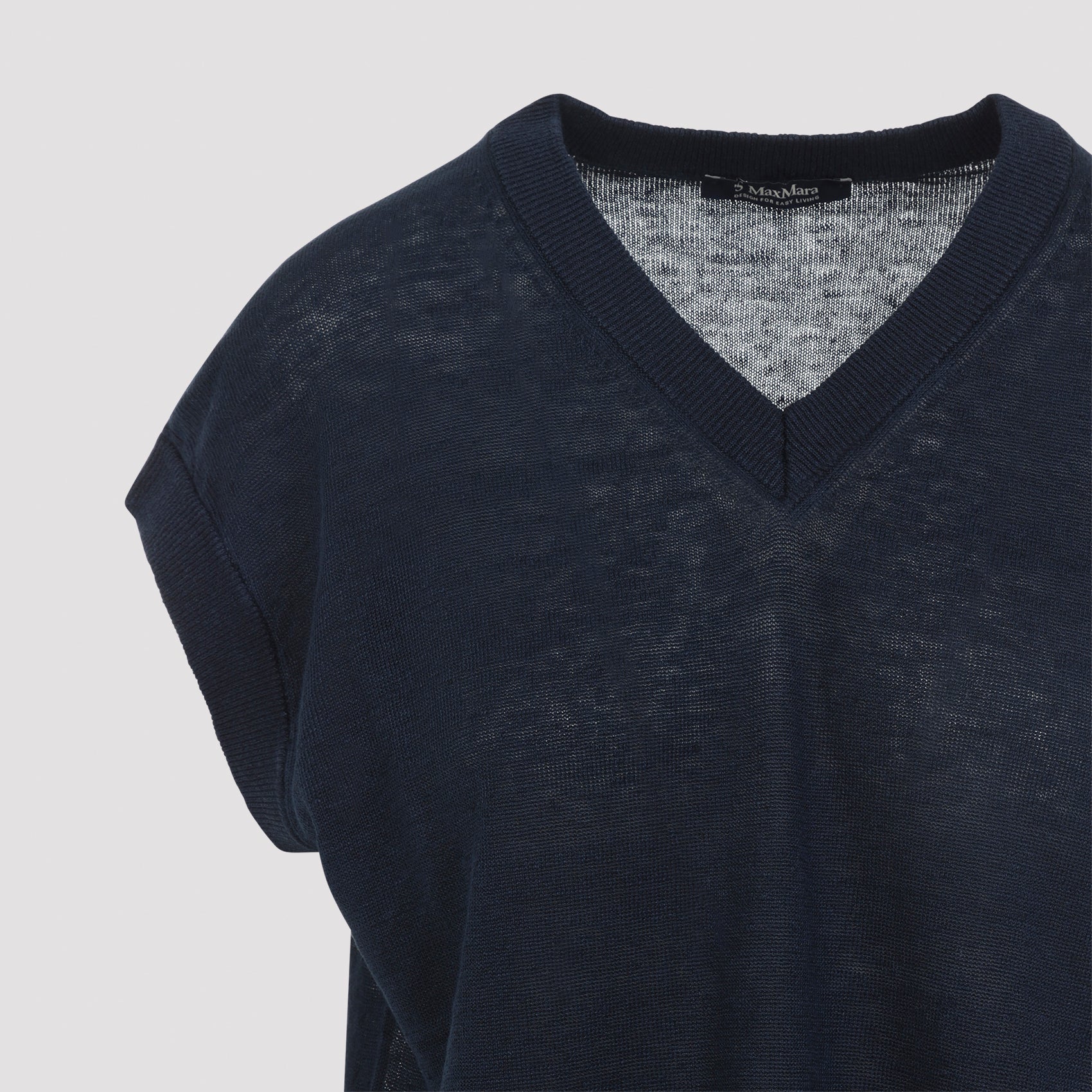 Max Mara`s Ghianda Linen Knit Vest