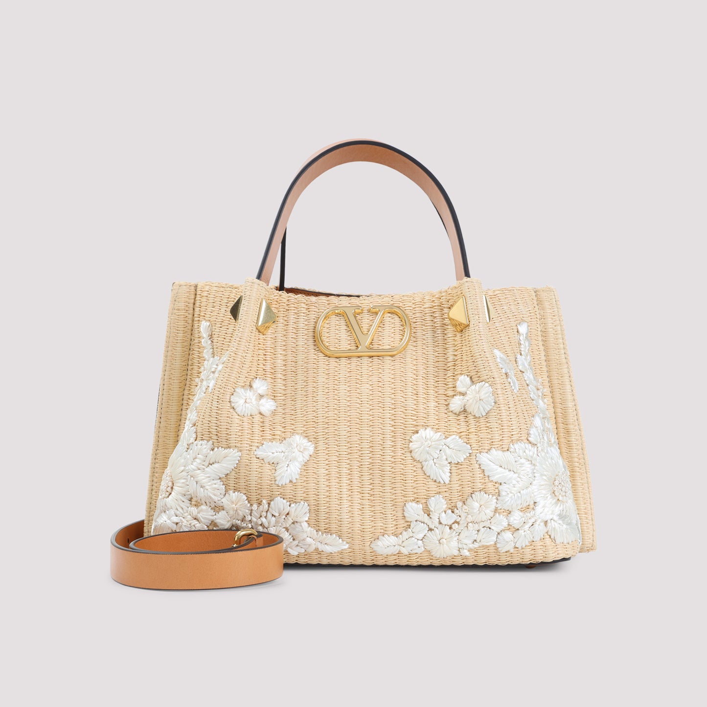 Valentino Garavani Small Raffia Tote Bag