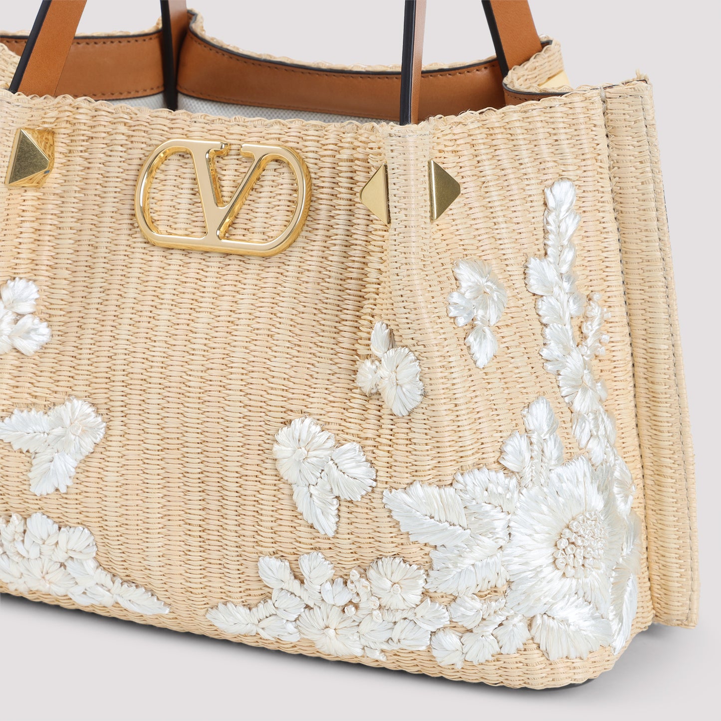 Valentino Garavani Small Raffia Tote Bag