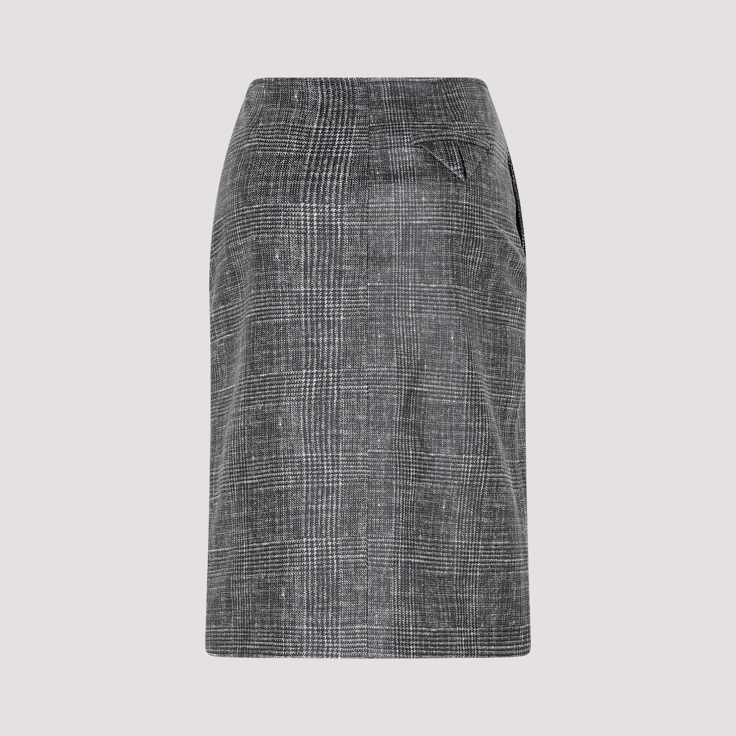 Bottega Veneta Printed Leather Midi Skirt