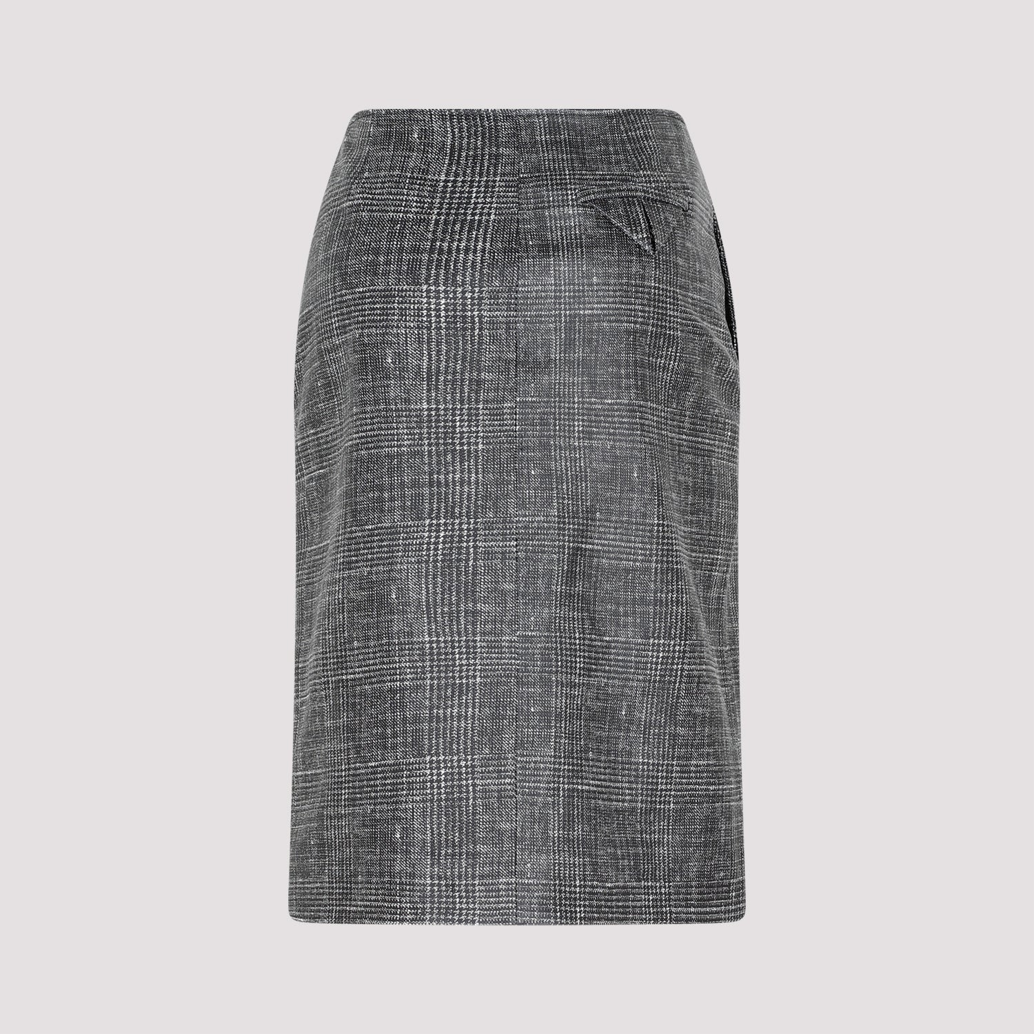 Bottega Veneta Printed Leather Midi Skirt