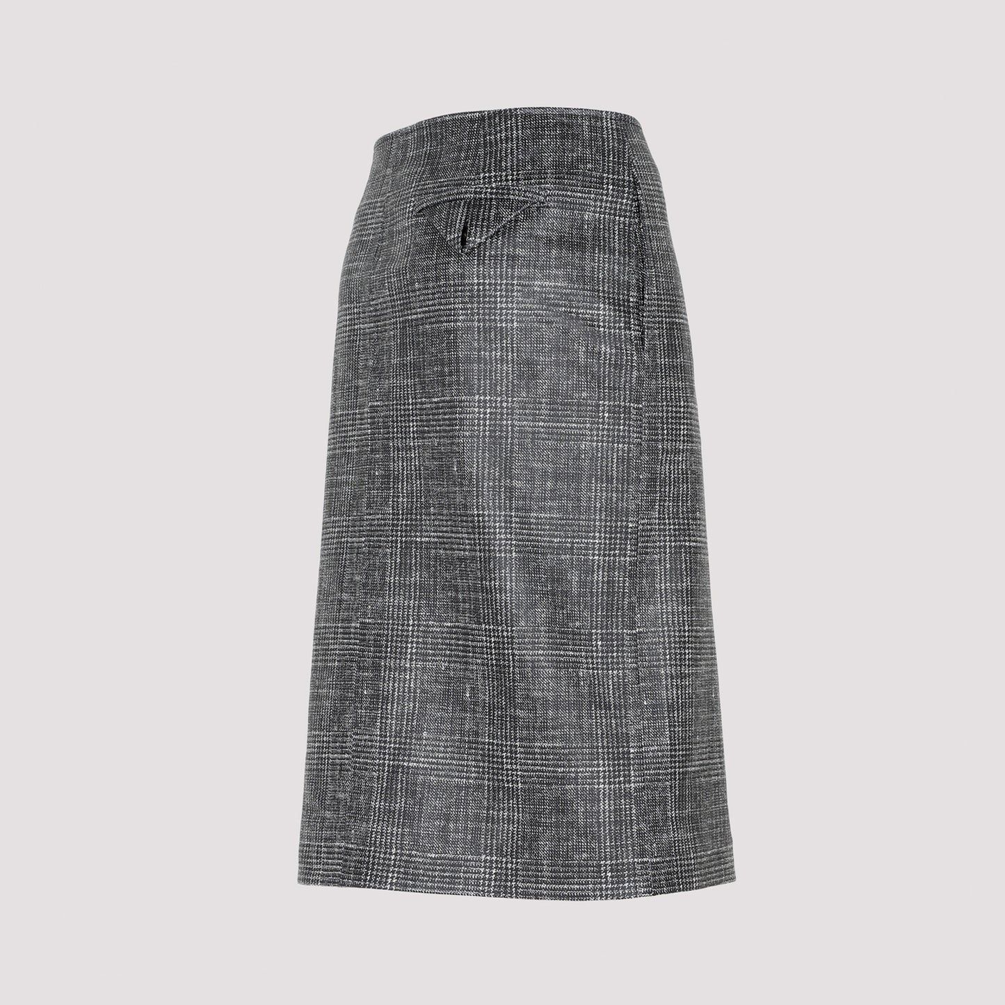 Bottega Veneta Printed Leather Midi Skirt
