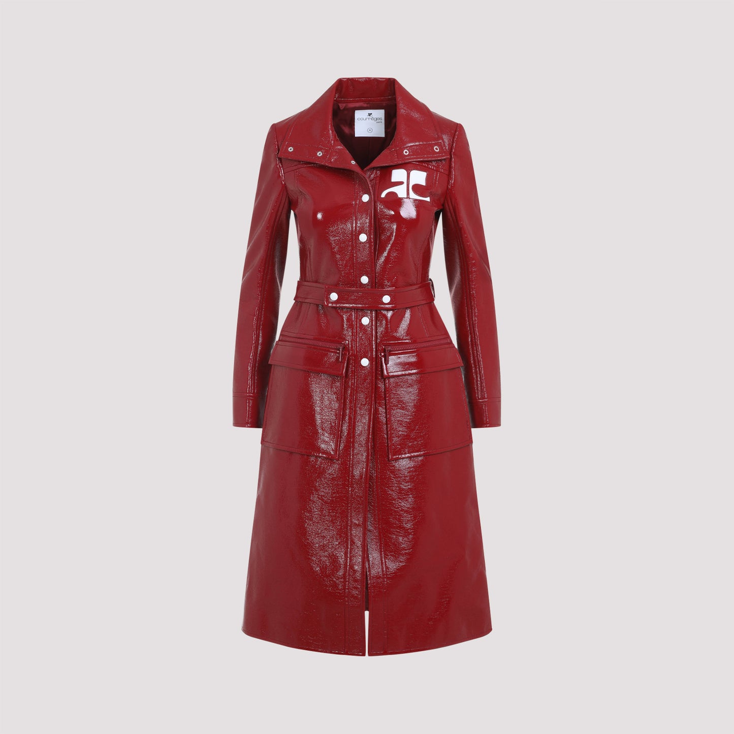 Courreges belted trench coat