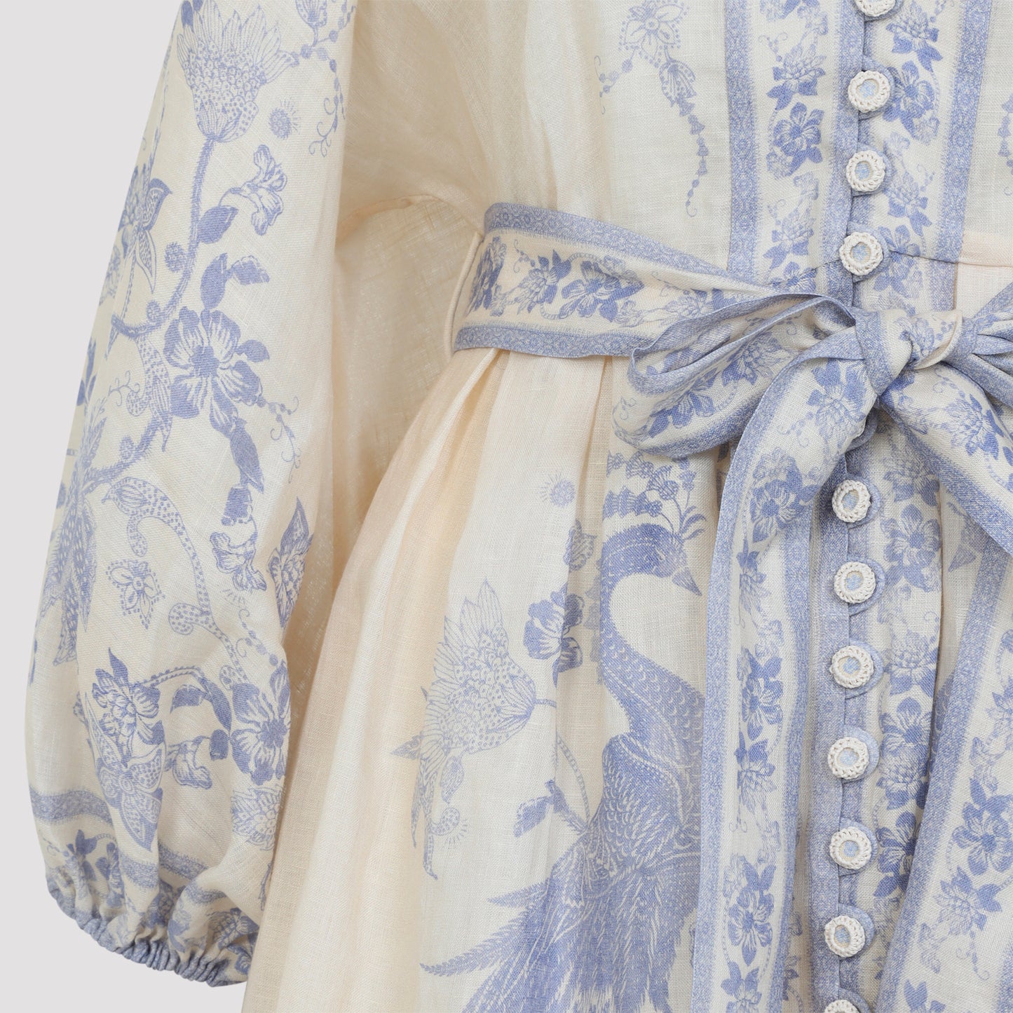 Zimmerman Indra Plunge Mini Dress