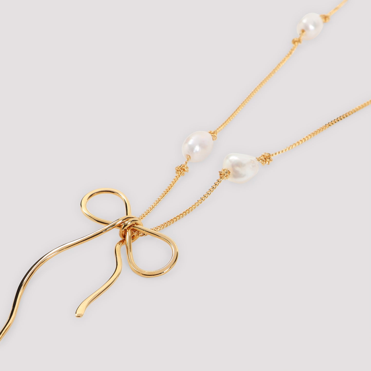 Marni Brass and Pearl Necklace
