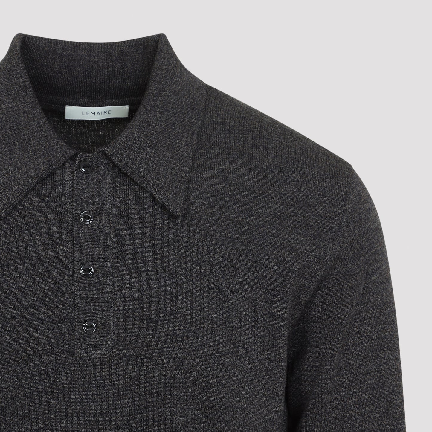 Lemaire L/S Knitted Polo Sweater