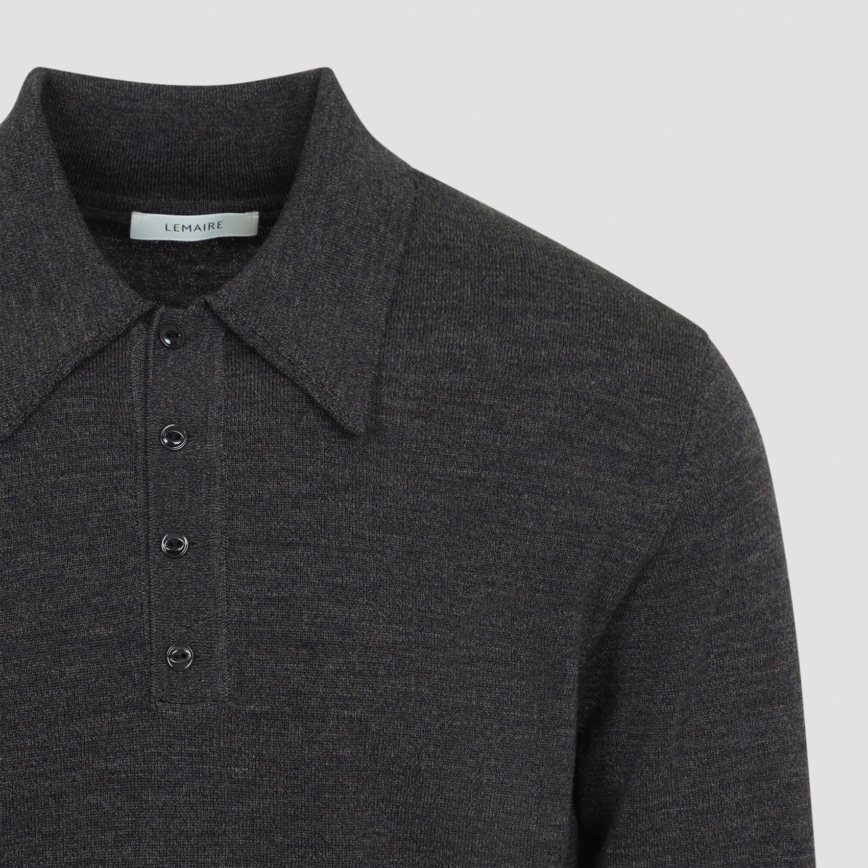 Lemaire L/S Knitted Polo Sweater