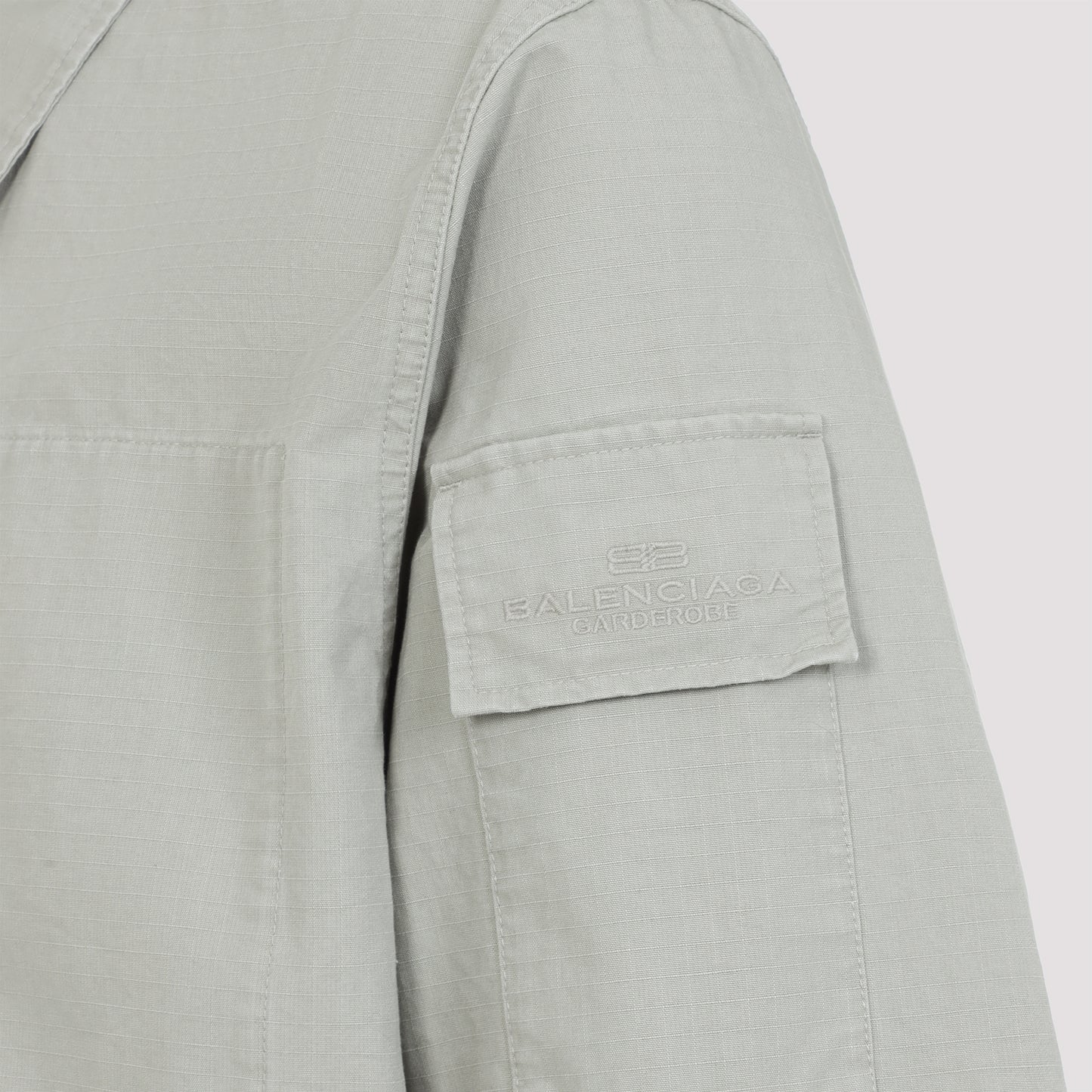 Balenciaga Long Sleeves Military Shirt