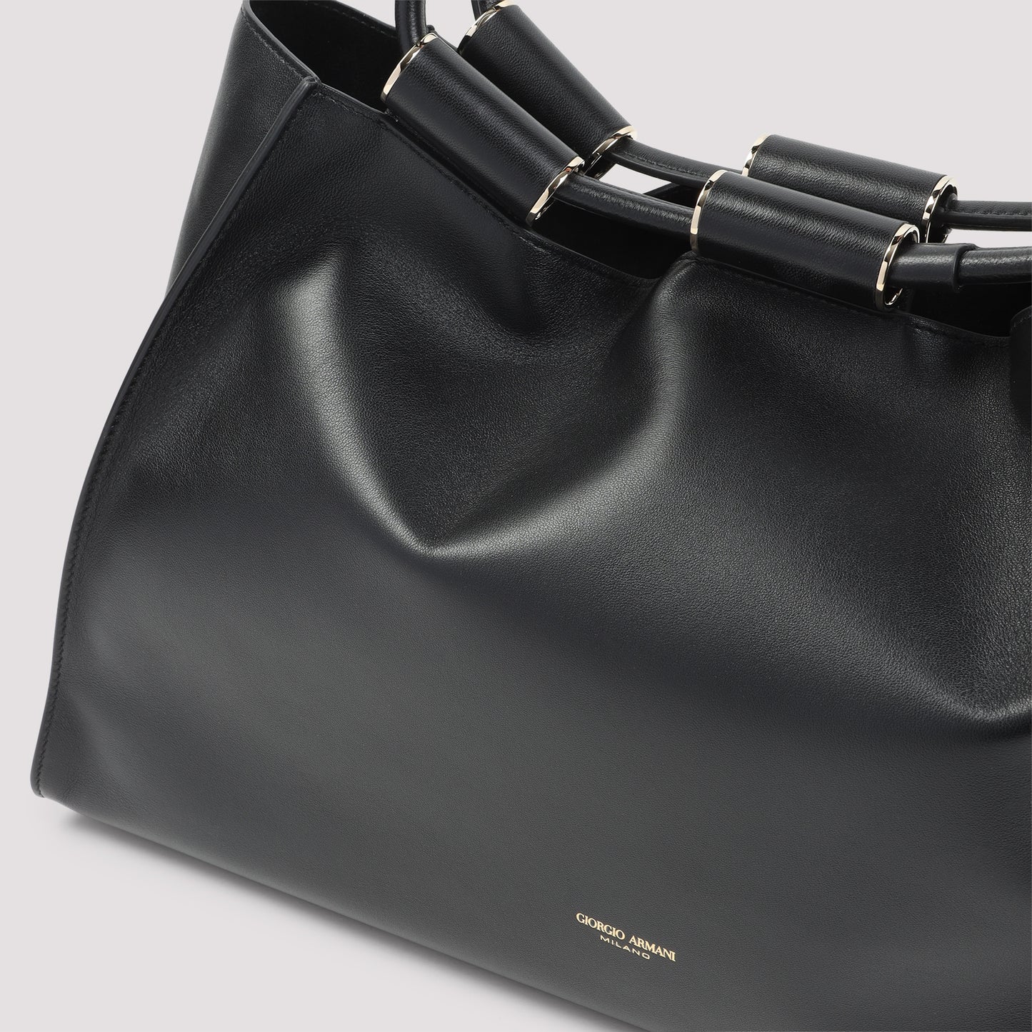 Giorgio Armani Leather Shopping Bag