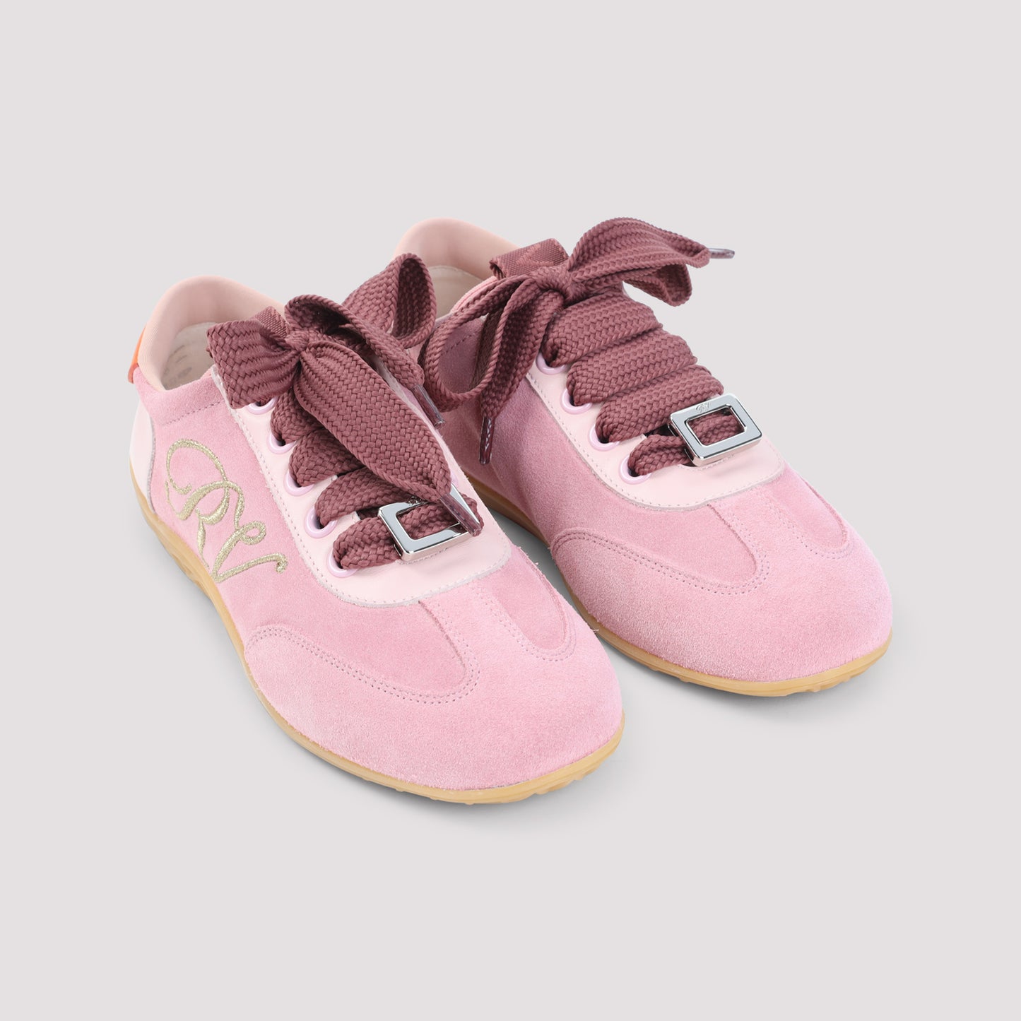 Roger Vivier Pink Low Top Sneakers