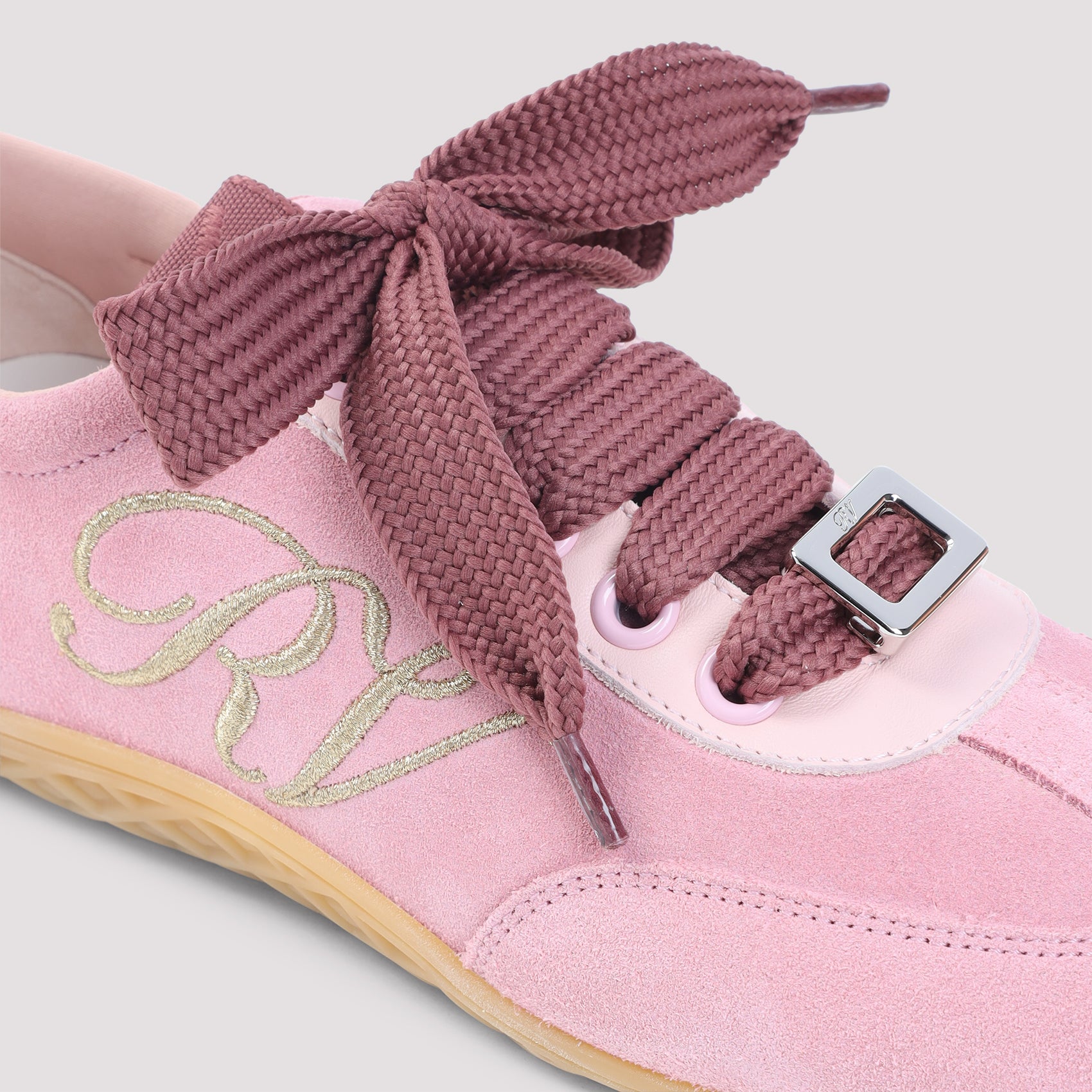 Roger Vivier Pink Low Top Sneakers