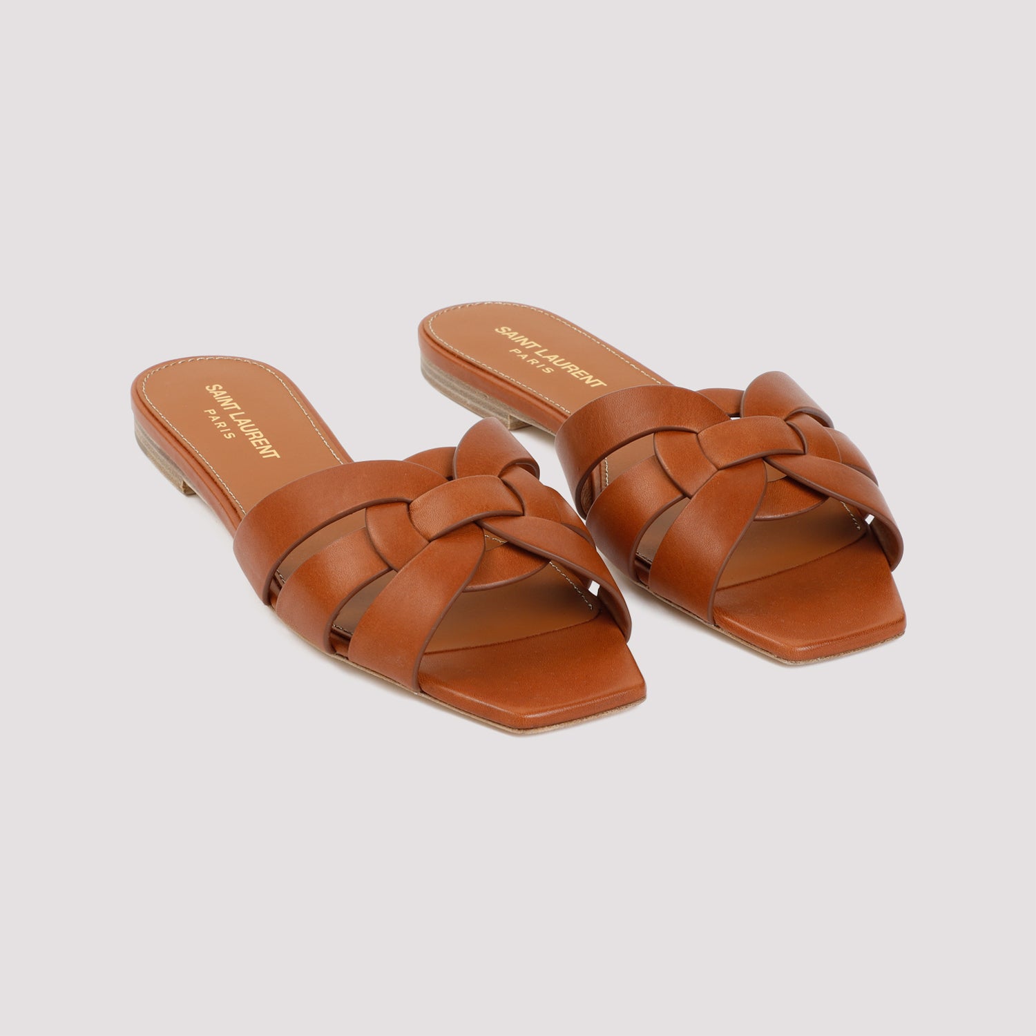 Saint Laurent Leather Tribute Flats