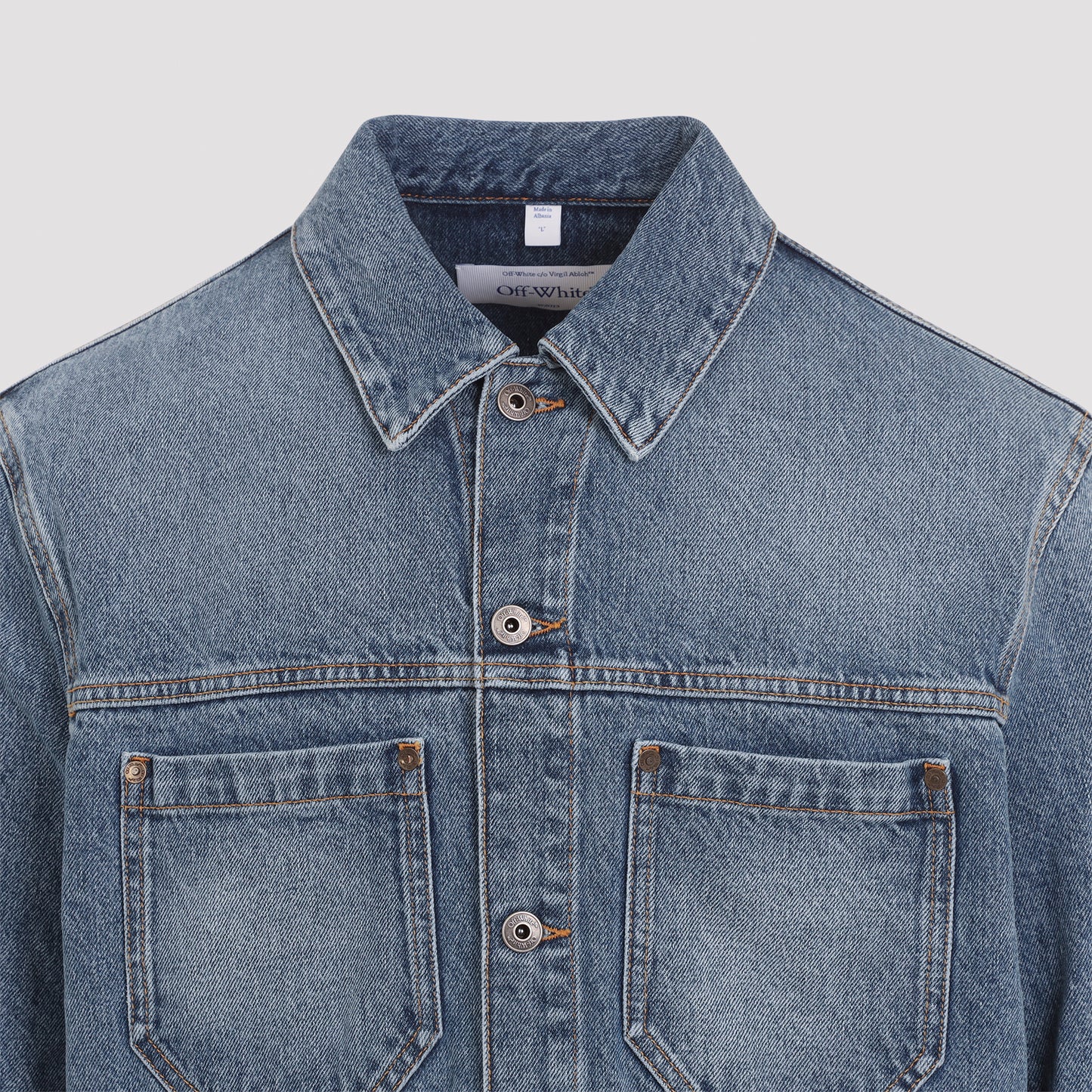Off White Hal Arrow Skate Denim Jacket
