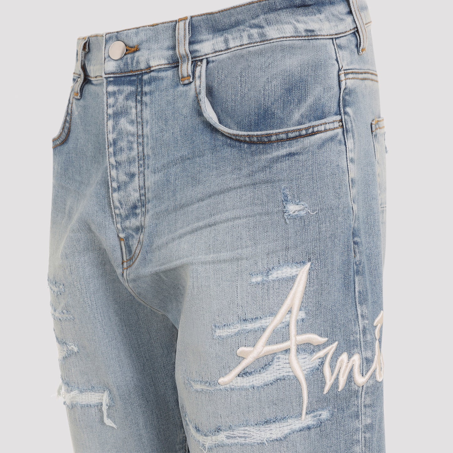 Amiri Repaired Slim Jeans