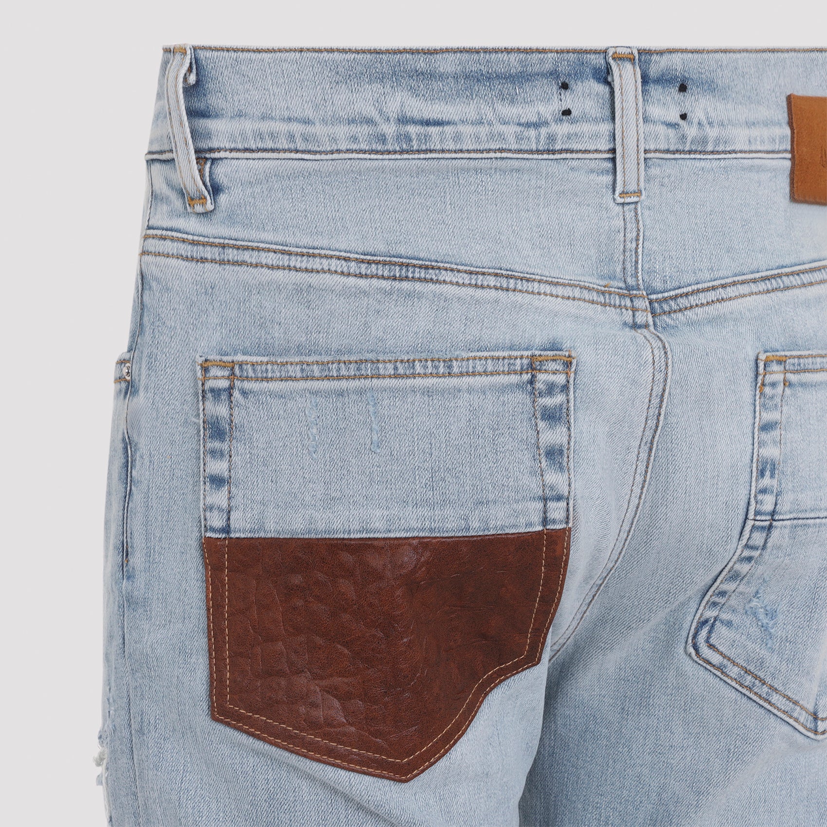 Amiri Crochet Leather Mx1 Jeans