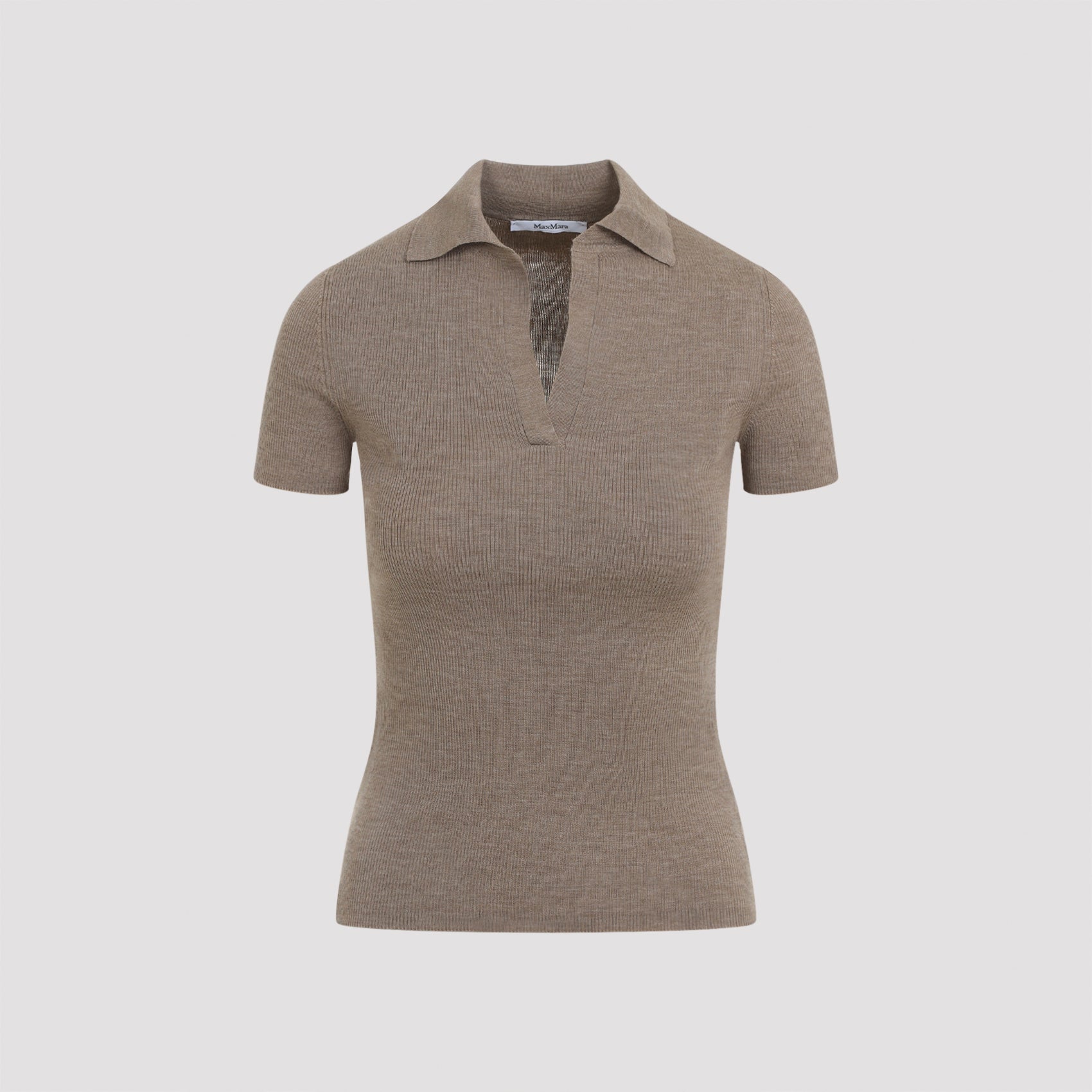 Max Mara Albero Knit Ribbed Polo