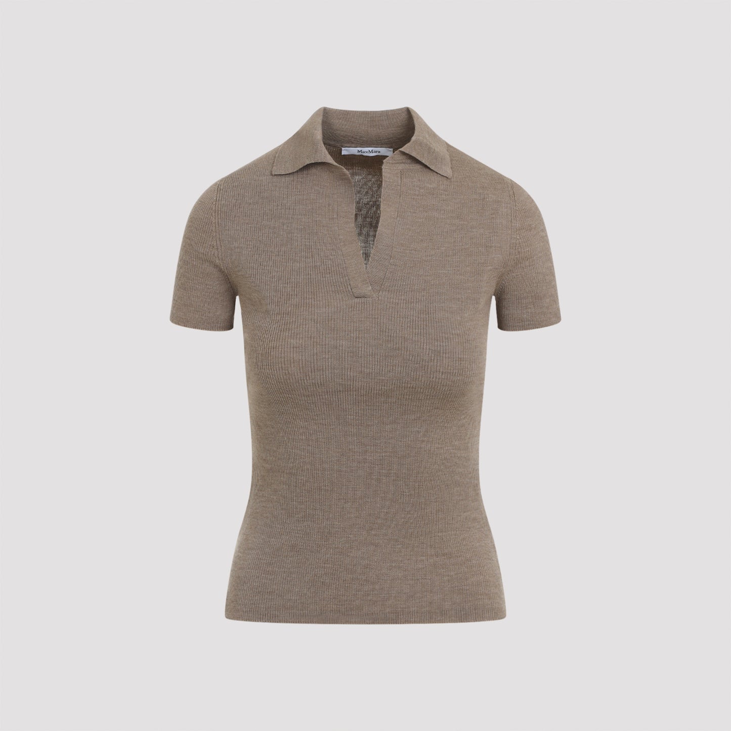 Max Mara Albero Knit Ribbed Polo