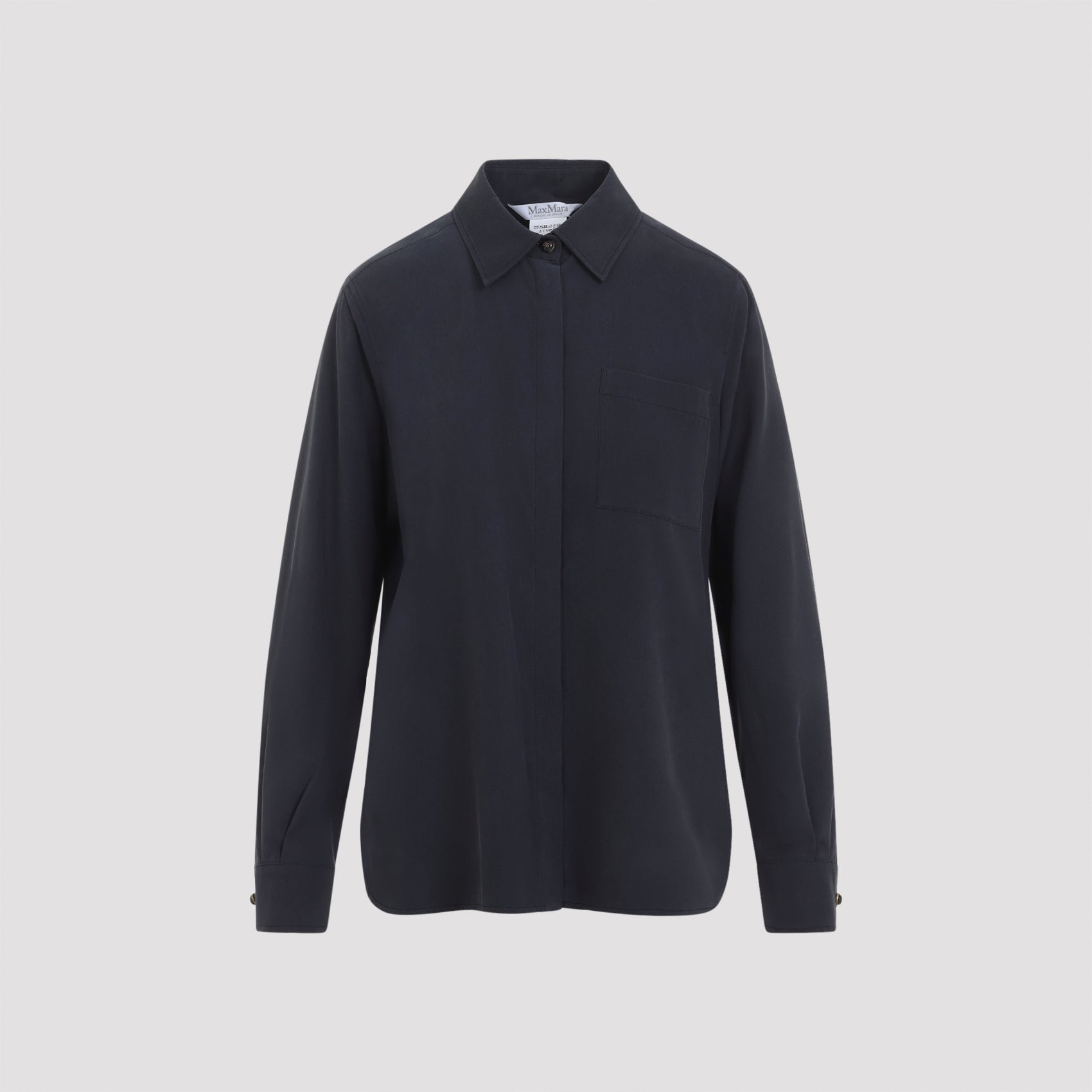 Max Mara Siamese Washed Silk Shirt