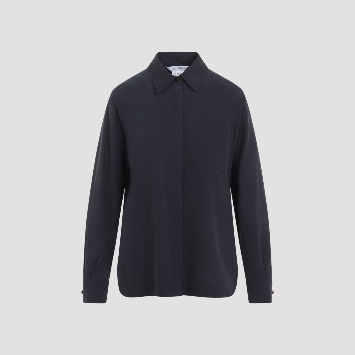Max Mara Siamese Washed Silk Shirt