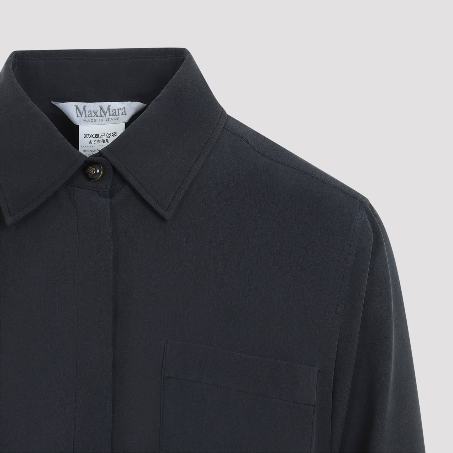 Max Mara Siamese Washed Silk Shirt