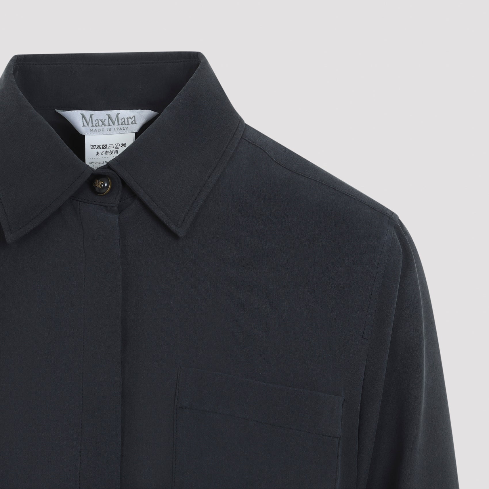 Max Mara Siamese Washed Silk Shirt