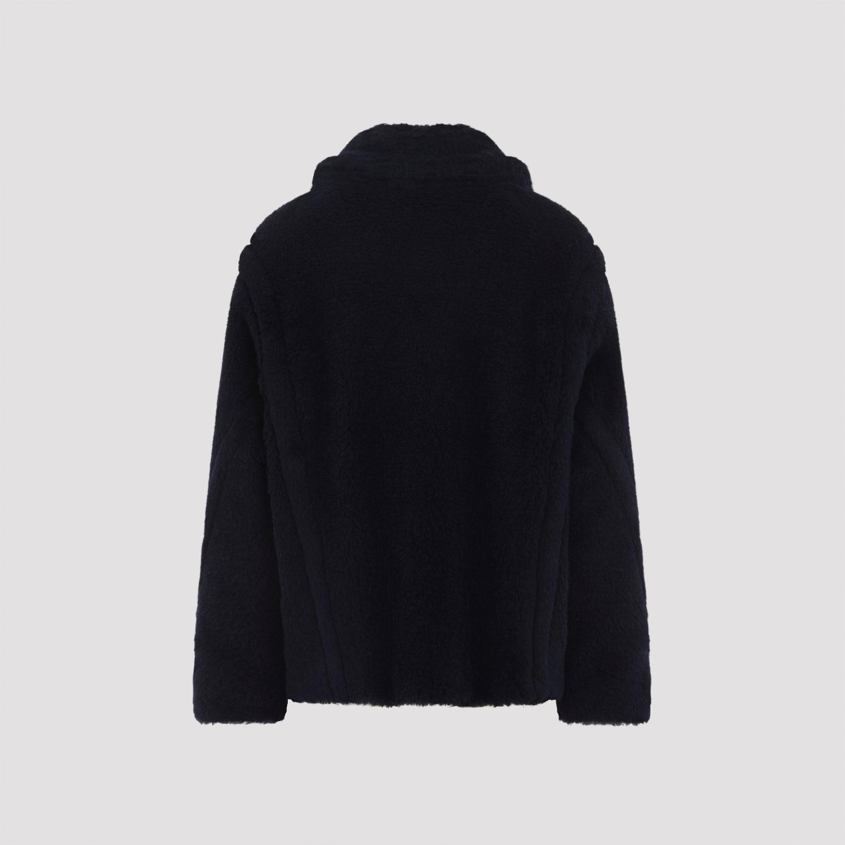 Max Mara Fuggito Short Blue Teddy Coat