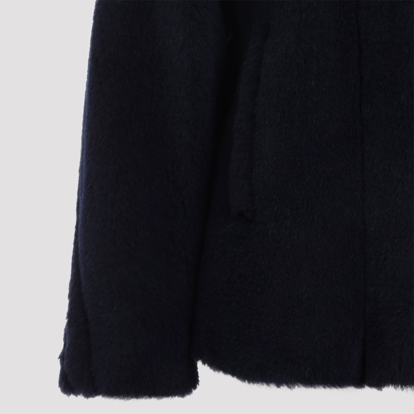 Max Mara Fuggito Short Blue Teddy Coat