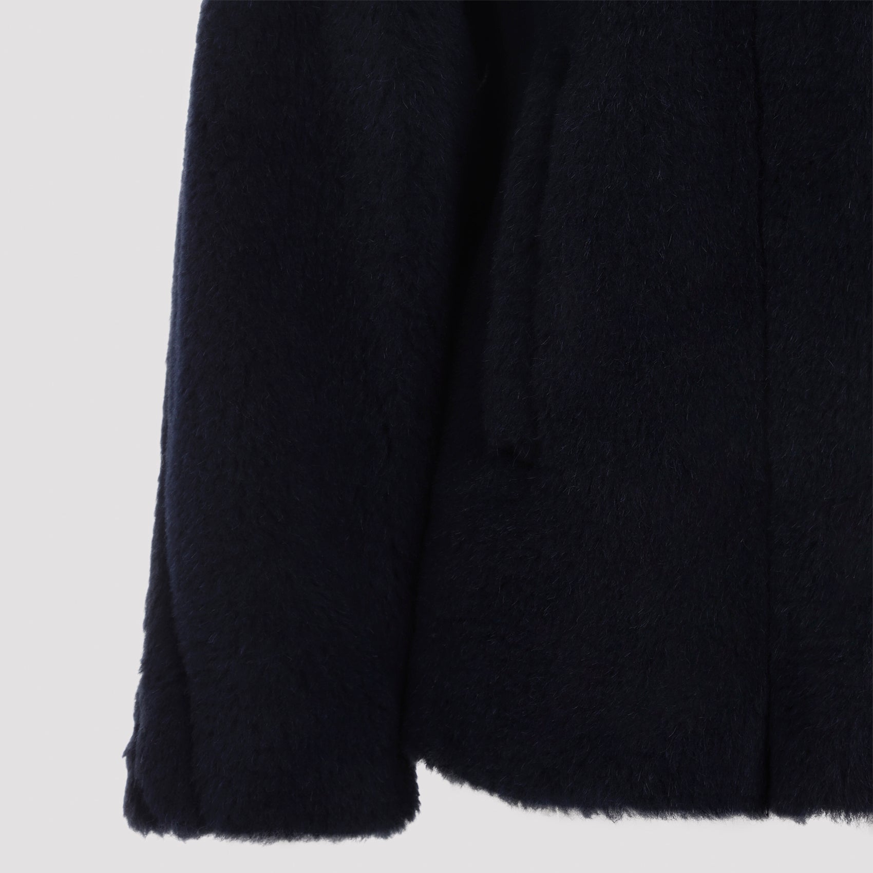 Max Mara Fuggito Short Blue Teddy Coat