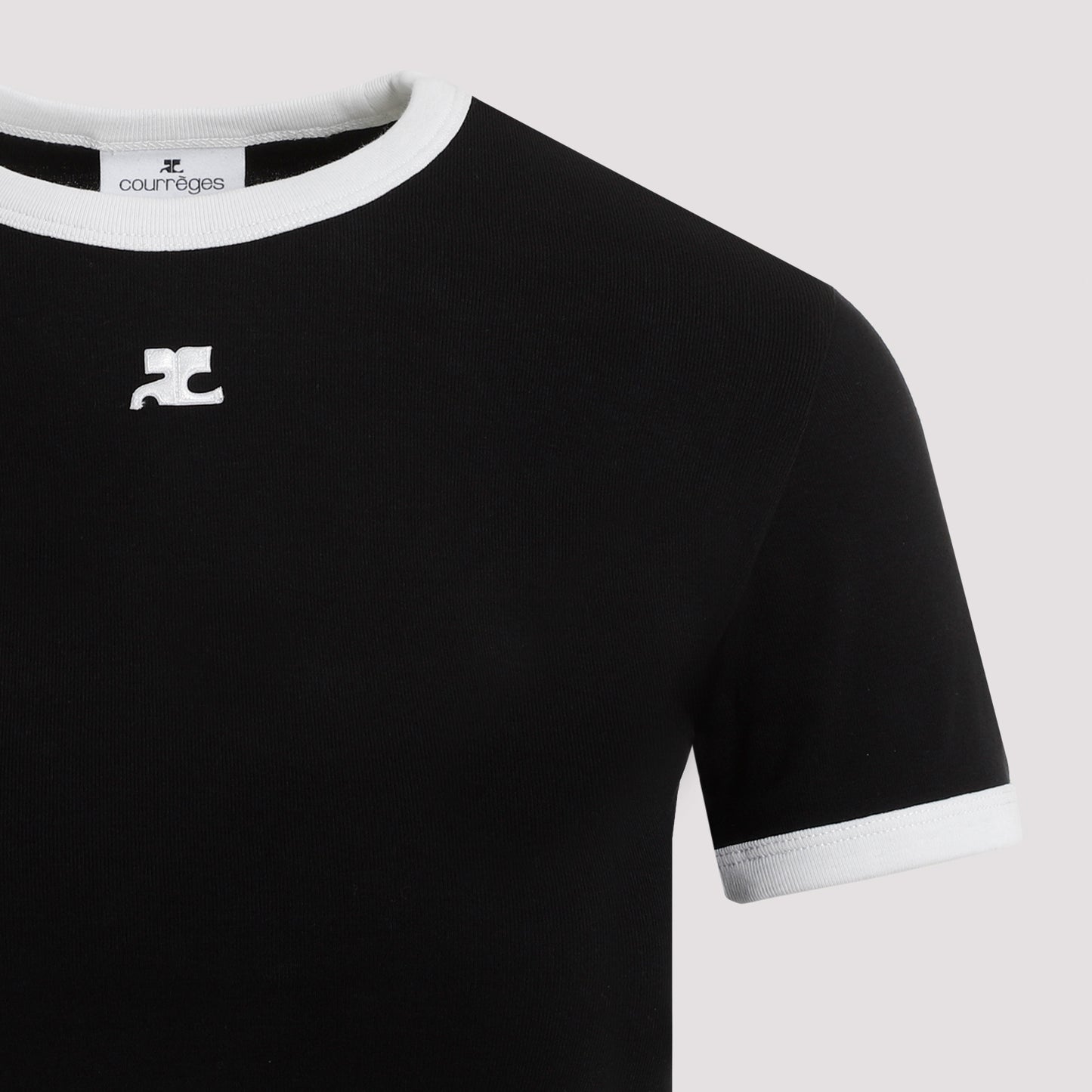 Courreges Bumpy Contrast T-Shirt Reedition