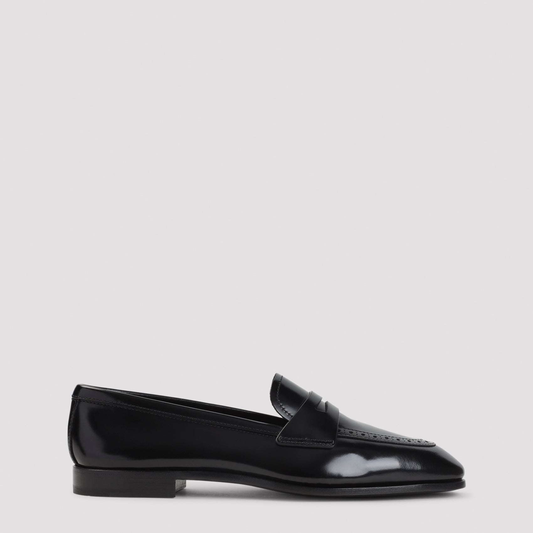 Church`s Onyx Penny Loafers