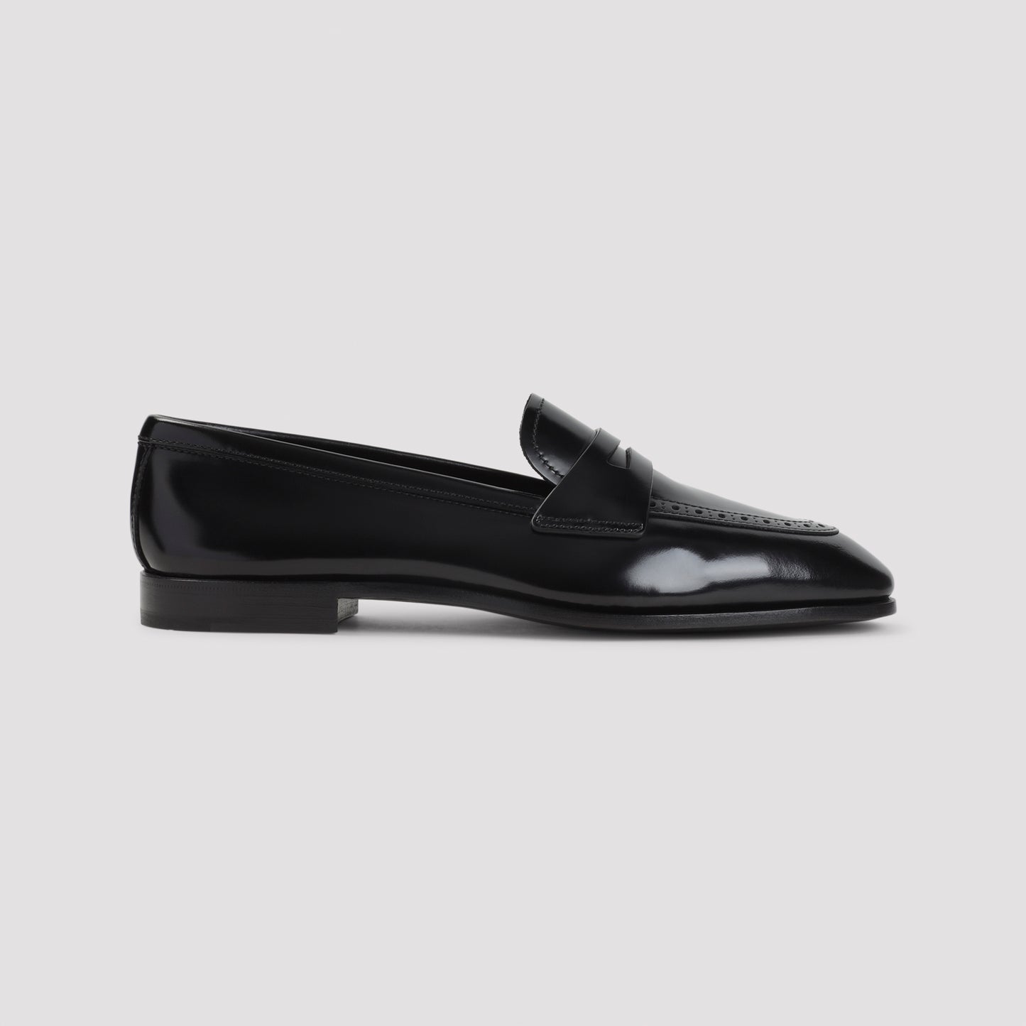 Church`s Onyx Penny Loafers