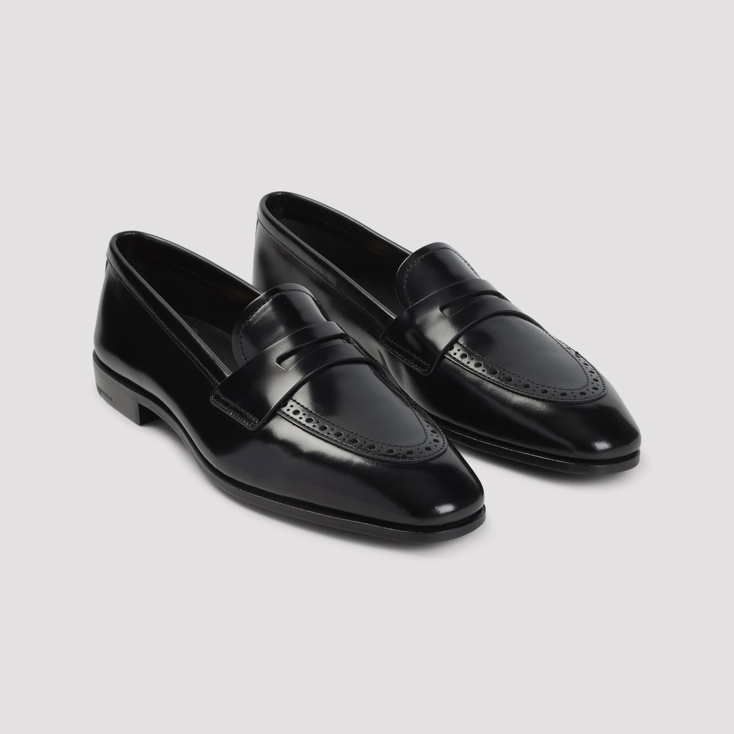 Church`s Onyx Penny Loafers