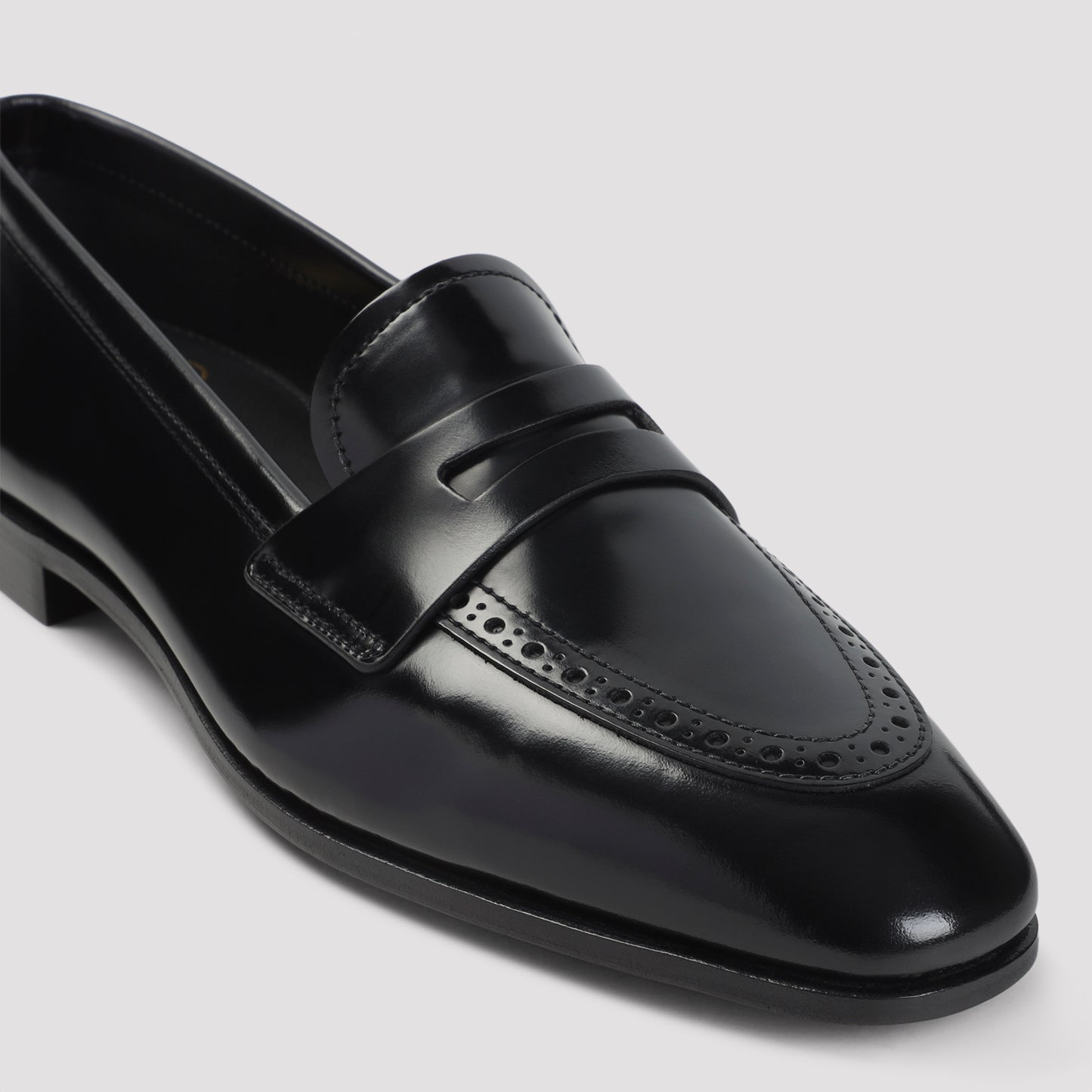 Church`s Onyx Penny Loafers