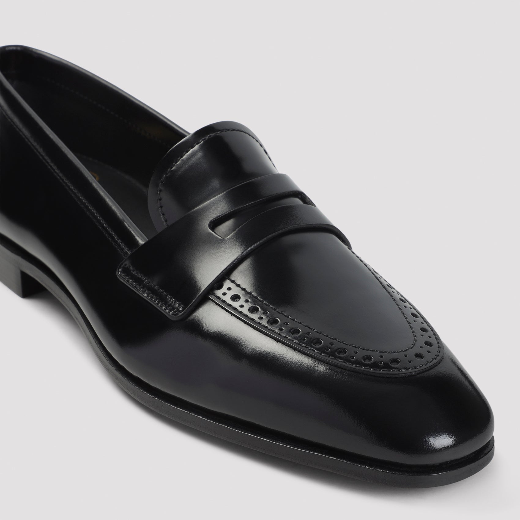 Church`s Onyx Penny Loafers