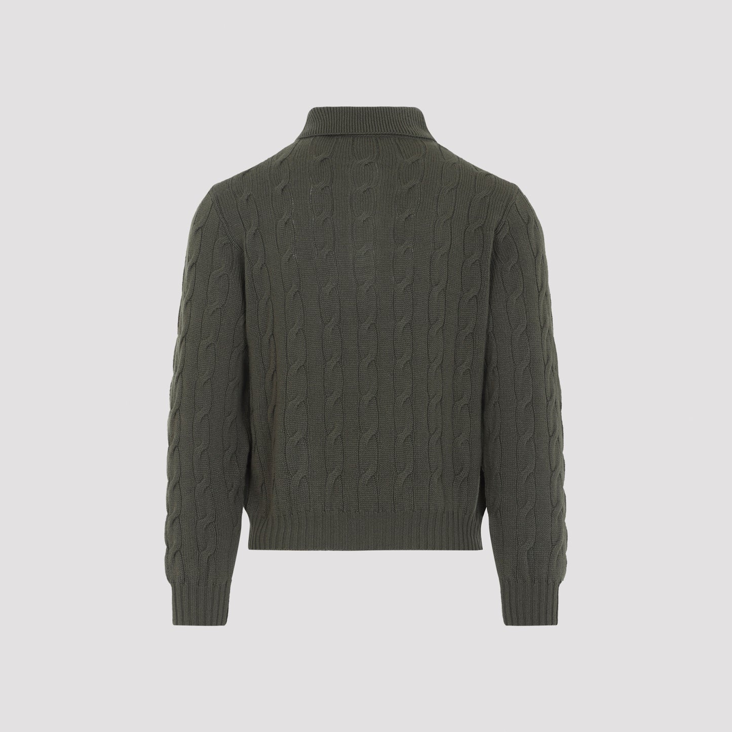 Ralph Laurent Collection Cable-knit polo Sweater