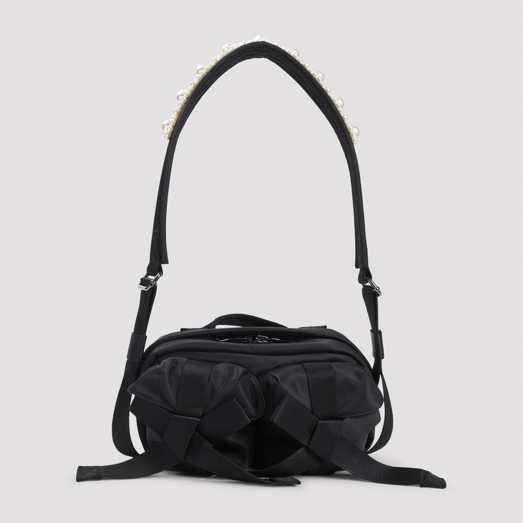 Simone Rocha Classic Bow Crossbody Bag With Emboidery