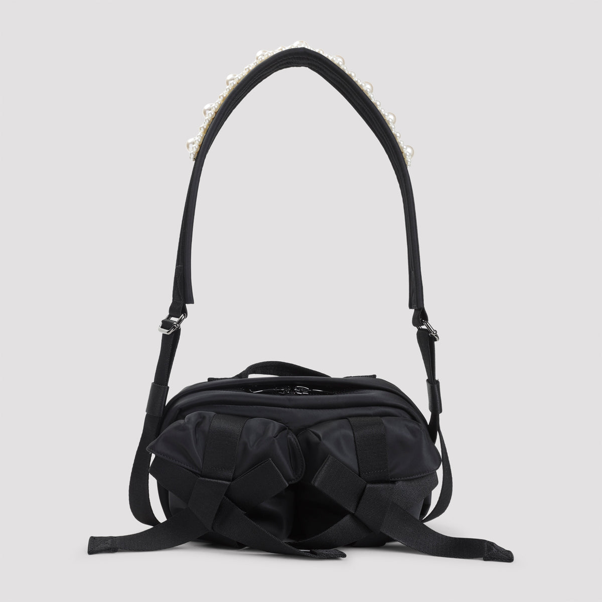 Simone Rocha Classic Bow Crossbody Bag With Emboidery