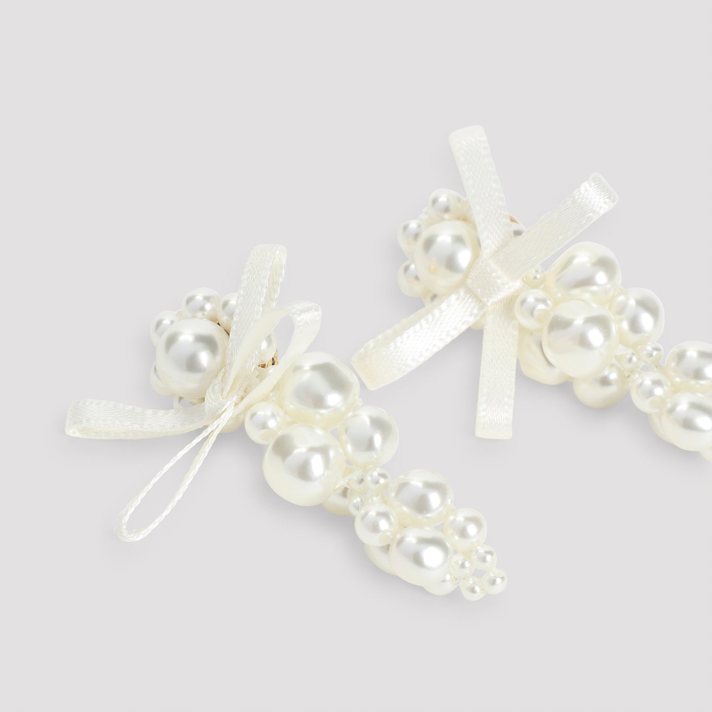Simone Rocha Petit Bow Detail Cluster Earrings