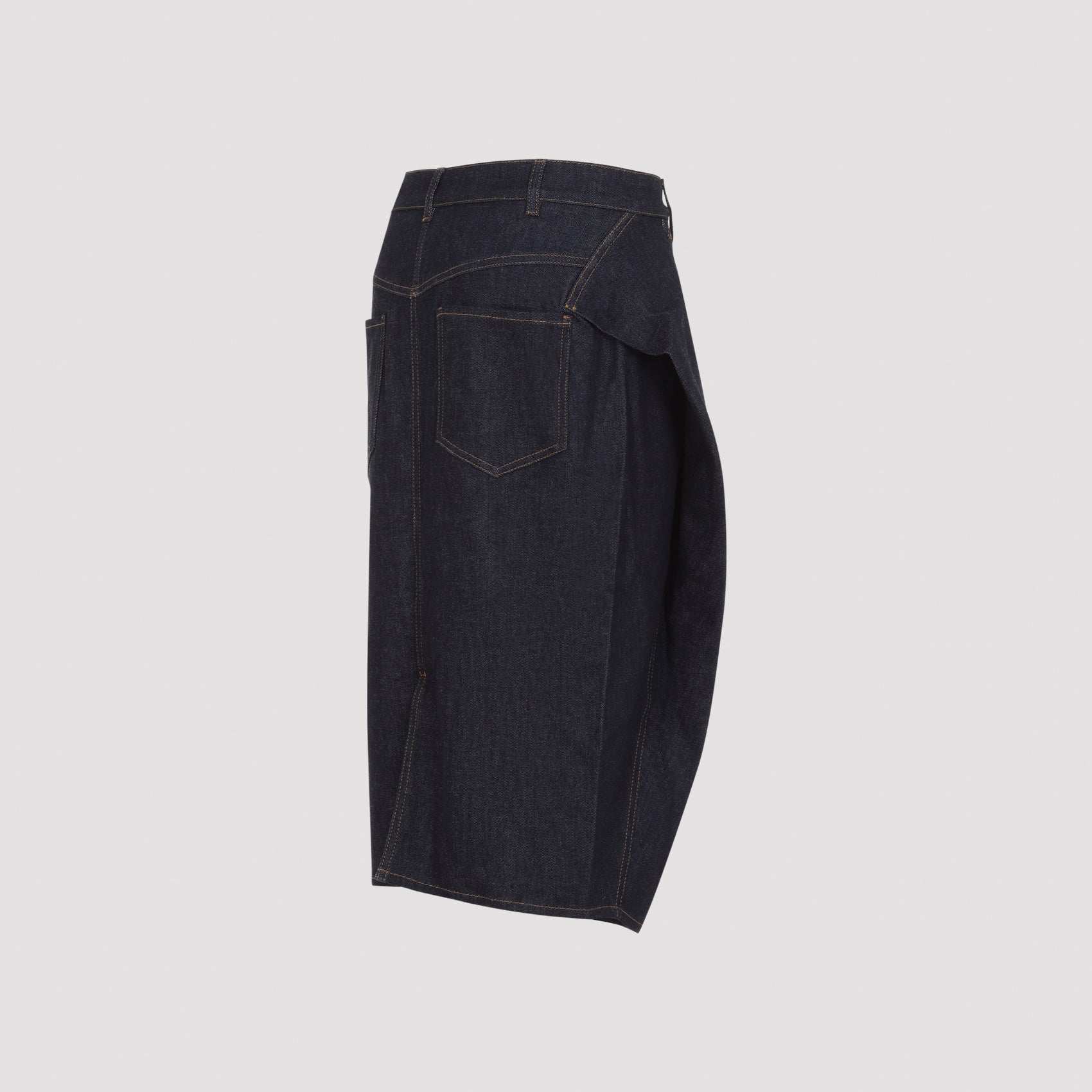 Jacquemus Denim Midi Skirt