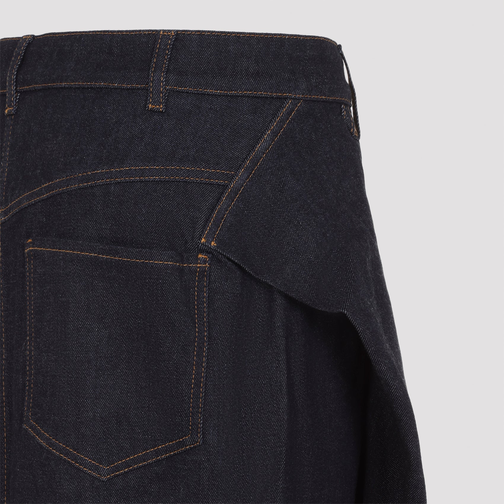 Jacquemus Denim Midi Skirt