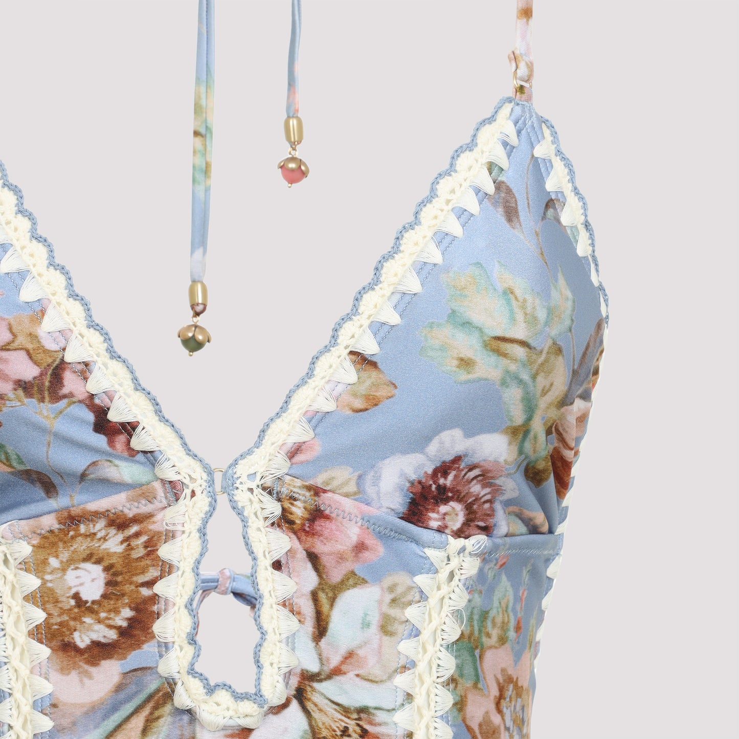 Zimmermann Awaken Crochet 1 Pc Keyhole Swimwear