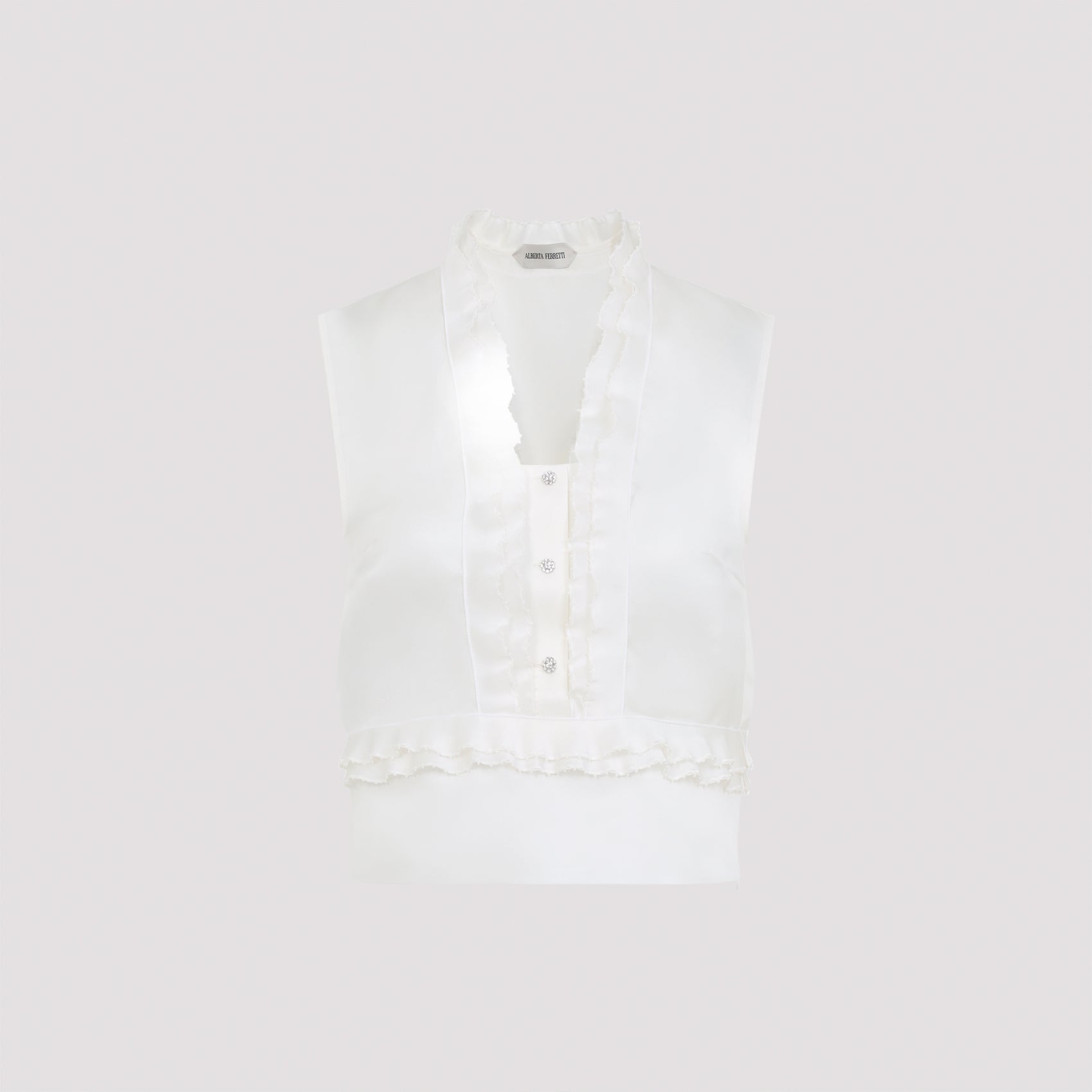 Alberta Ferretti Triple Organza Top